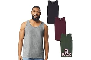 Gildan Men's Tank Top (1-10 Pack) - Bulk Sleeveless Heavy Cotton Undershirt