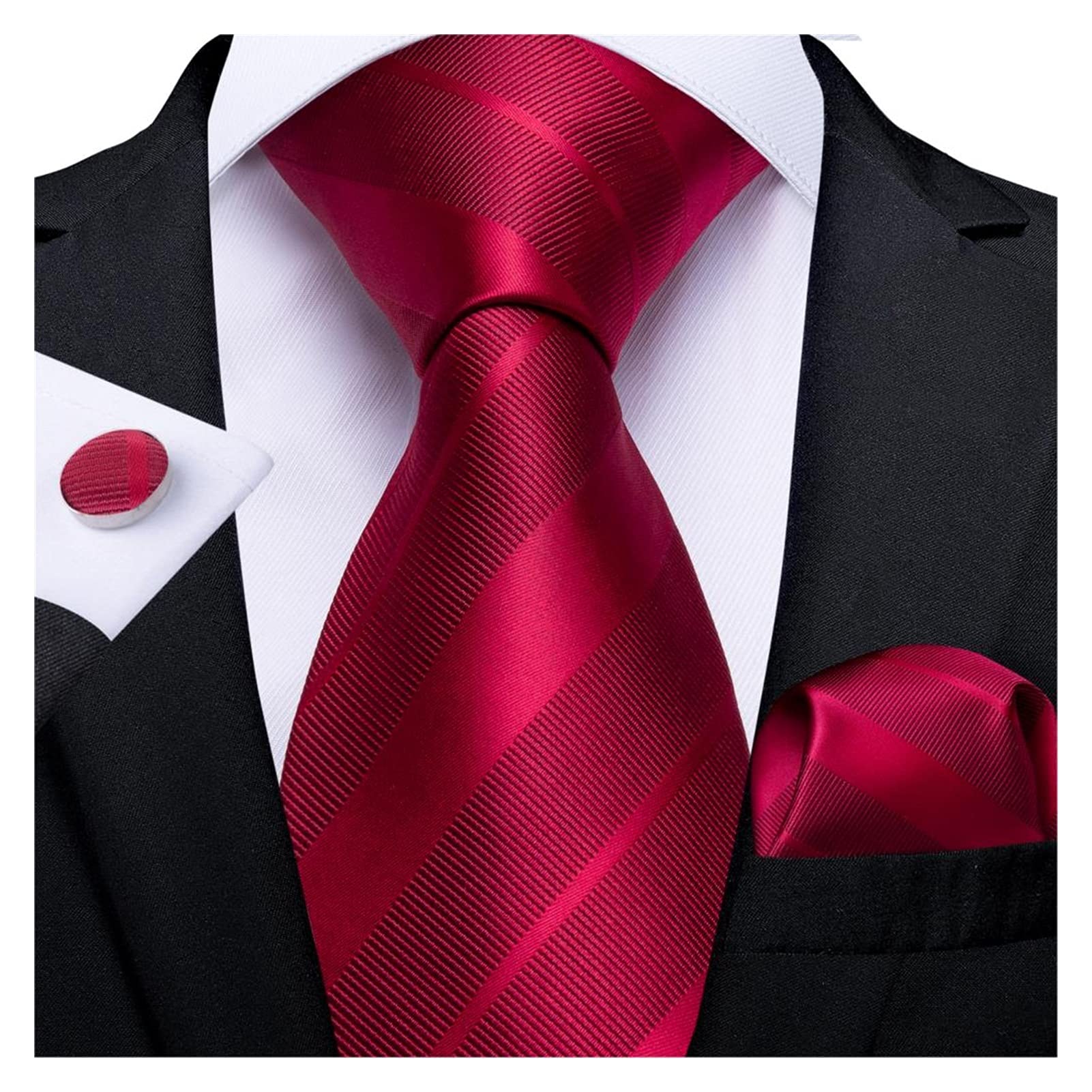 Amazon Co Jp ネクタイ デザイナーメンズ結婚式ネクタイゴールドブラックストライプシルクネックネックマンhanky Cufflinksセットビジネスパーティー Color N 7221 服 ファッション小物