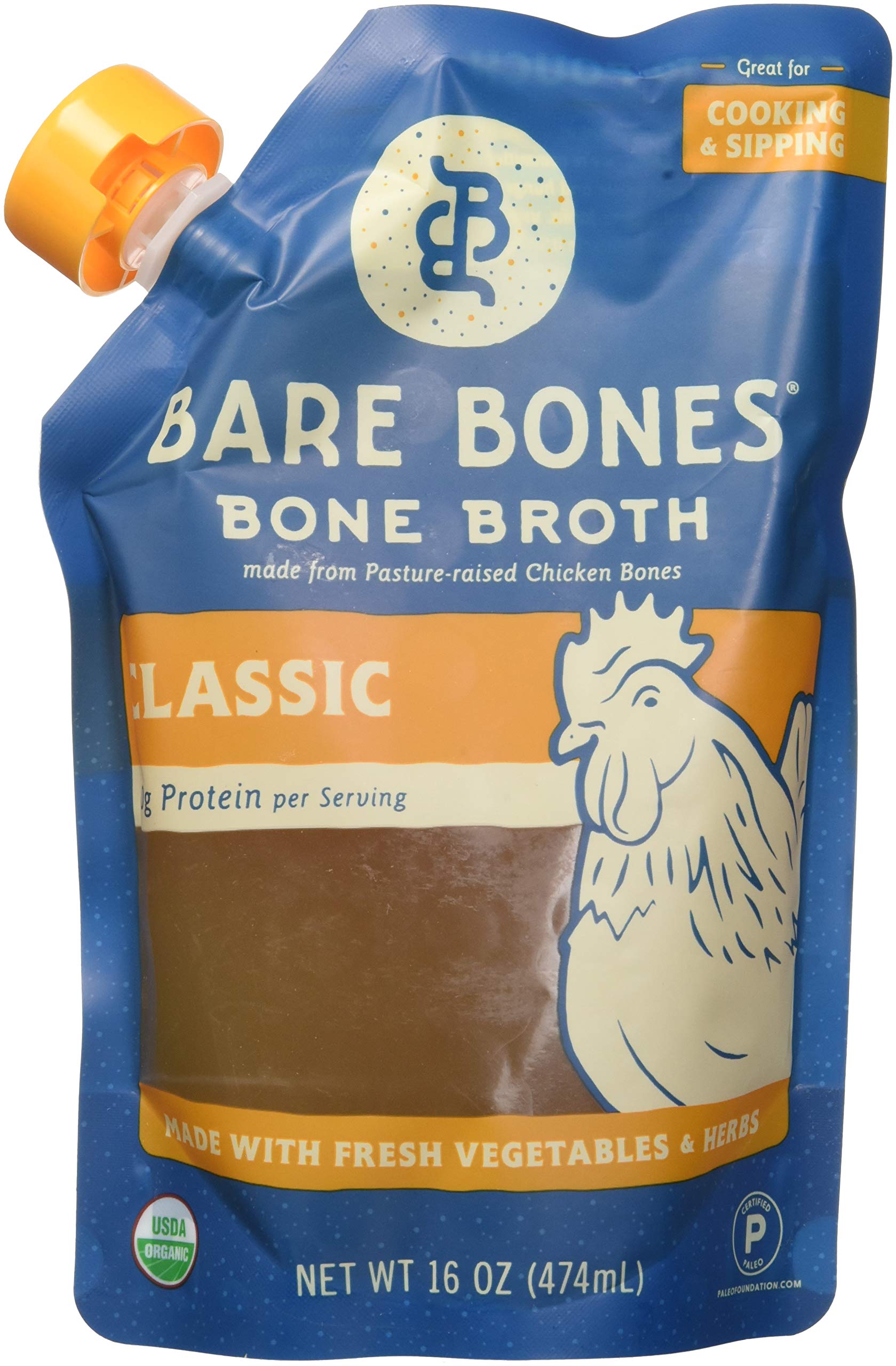 Buy Chicken Broth by Bare s , Chicken Broth, Proteinrich, 1 Pound (Pack of 6) Online at