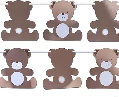 Banderines en forma de oso de peluche 1 por paquete de 11.5 ft