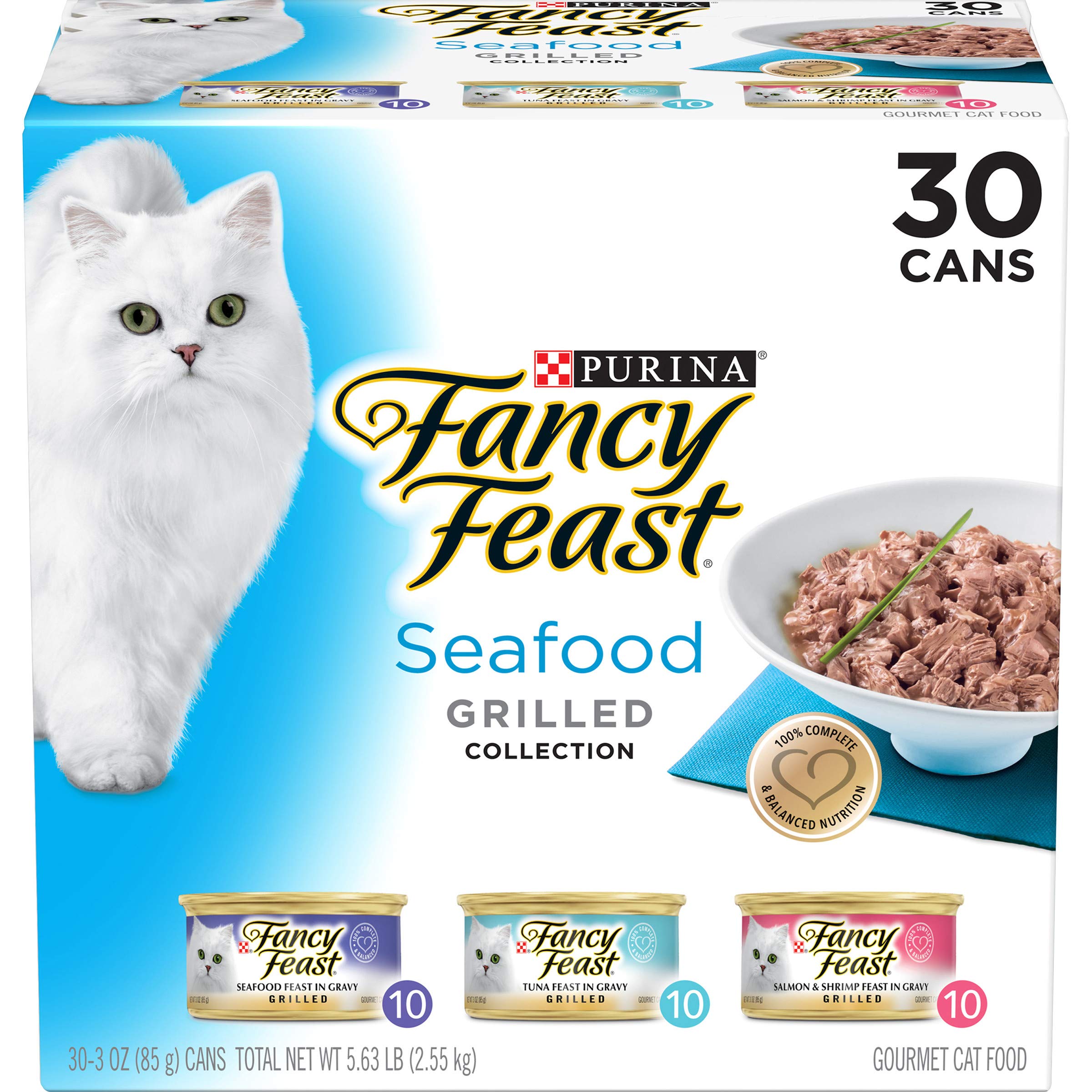 fancy feast cat food seafood
