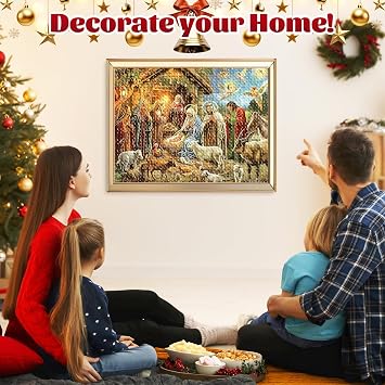 2025 Advent Calendar Jigsaw Puzzle Nativity Scene 1008 Pieces Religious Christmas Countdown Puzzle, 24 Boxes The Birth of Jesus Puzzles for Adults, Jesus Christian Home Decor
