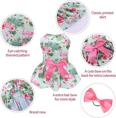 Miniatura 108 de CuteBone Vestido de malla para perro, vestido de Halloween para cachorros, traje de verano para mascotas, moda de verano para perros pequeños, ropa