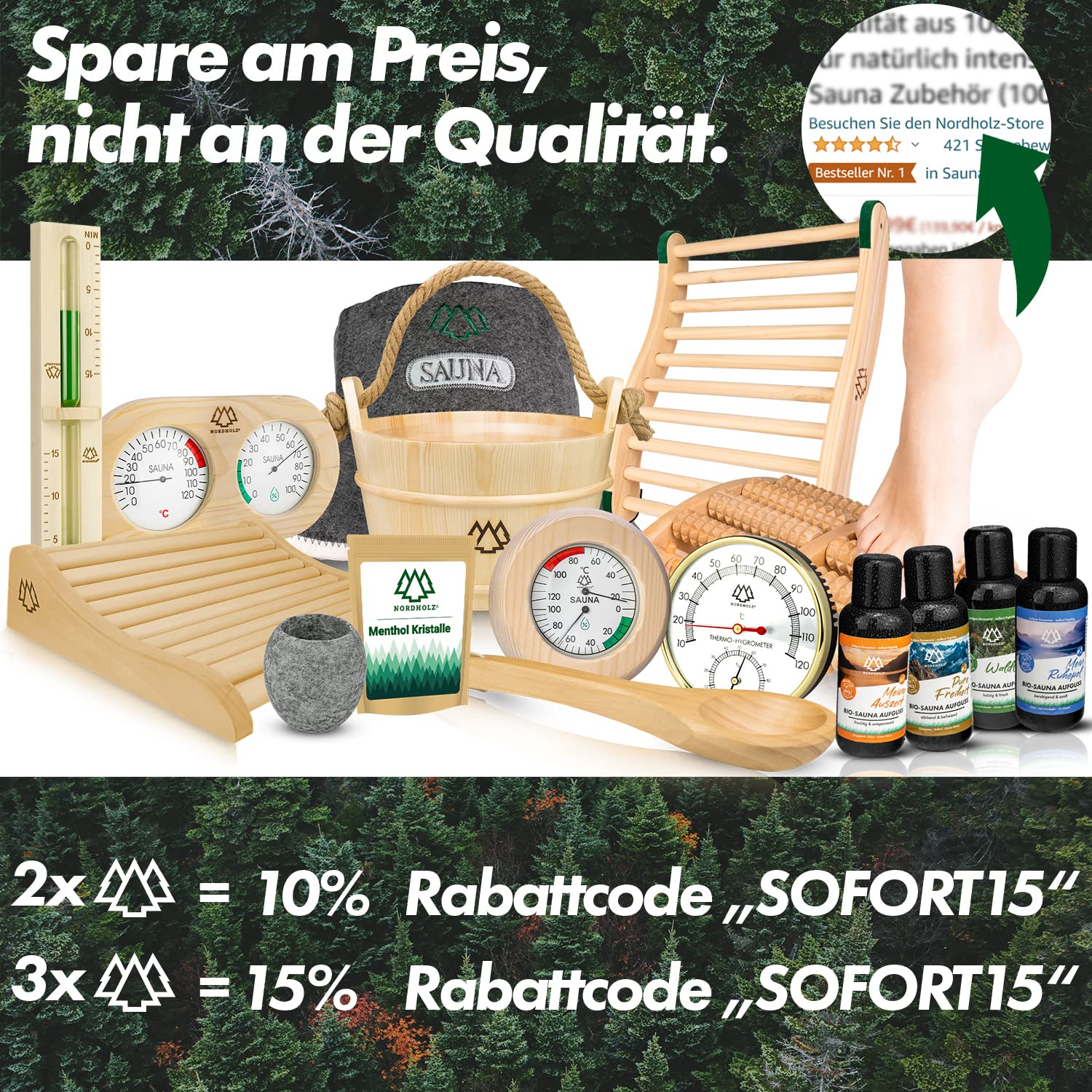 Schienale ergonomico per Sauna in Abete Nordico 100% – Accessorio per Cabina a infrarossi