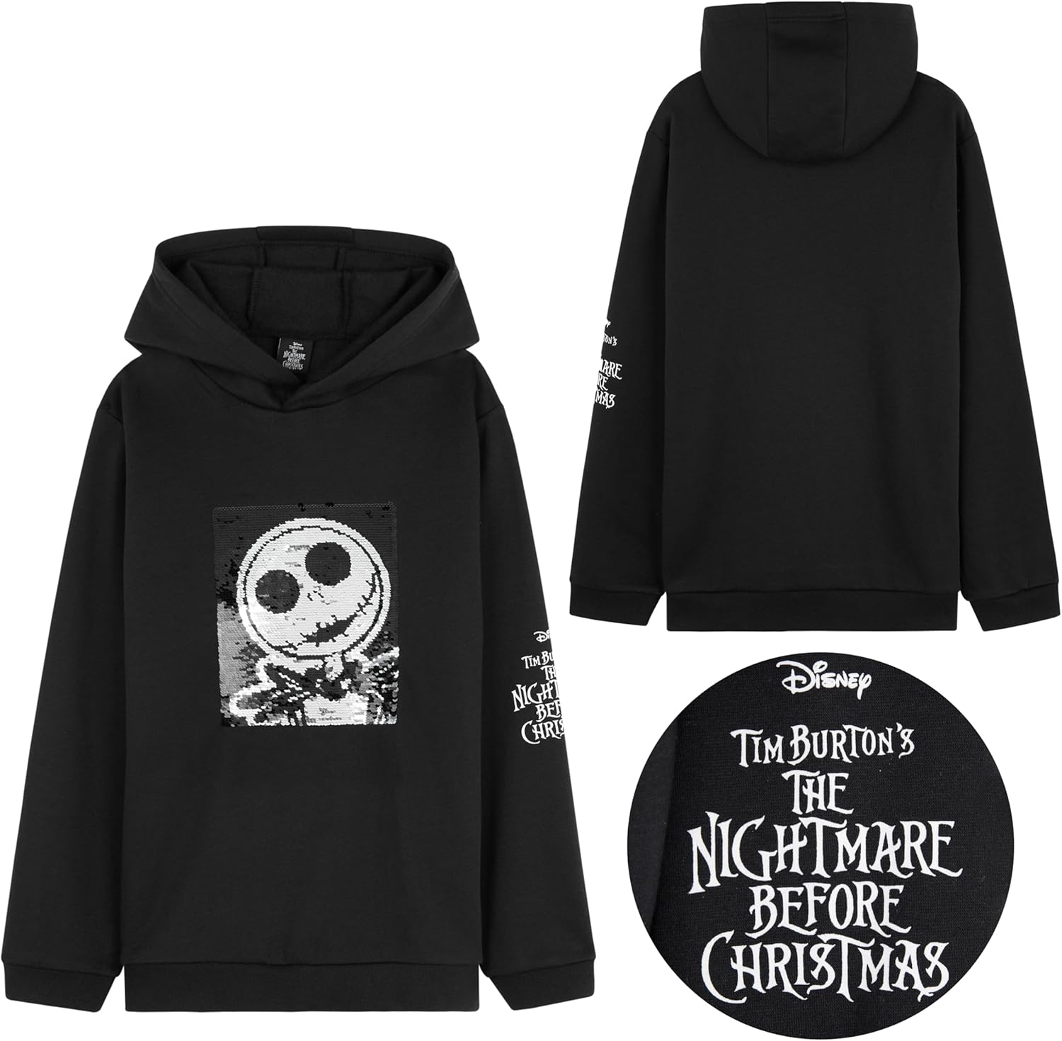 Disney Stitch Hoodie for Girls Teens, Soft Hooded Sweatshirt with Reversible Sequin Design, Gift for Boys and Girls - Image 5