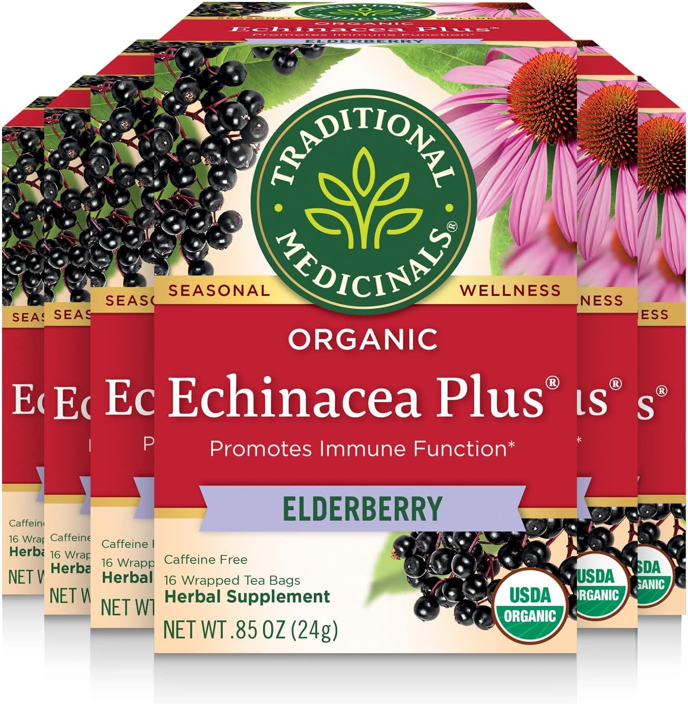Organic Echinacea Plus Elderberry Tea