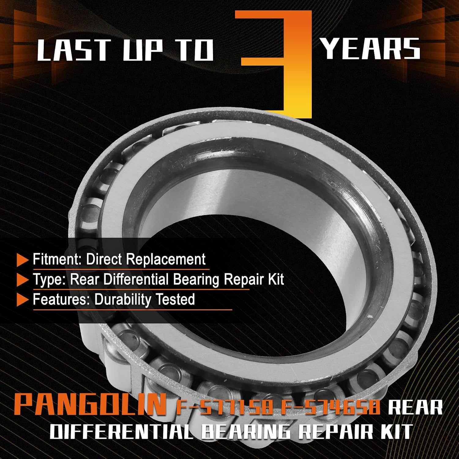 PANGOLIN Rear Differential Bearing Repair Kit fit for Cadillac ATS CTS 2013 2014 2015 2016 2017 2018 2019 V4 V6 F-577158, F-574658, Lm50134R
