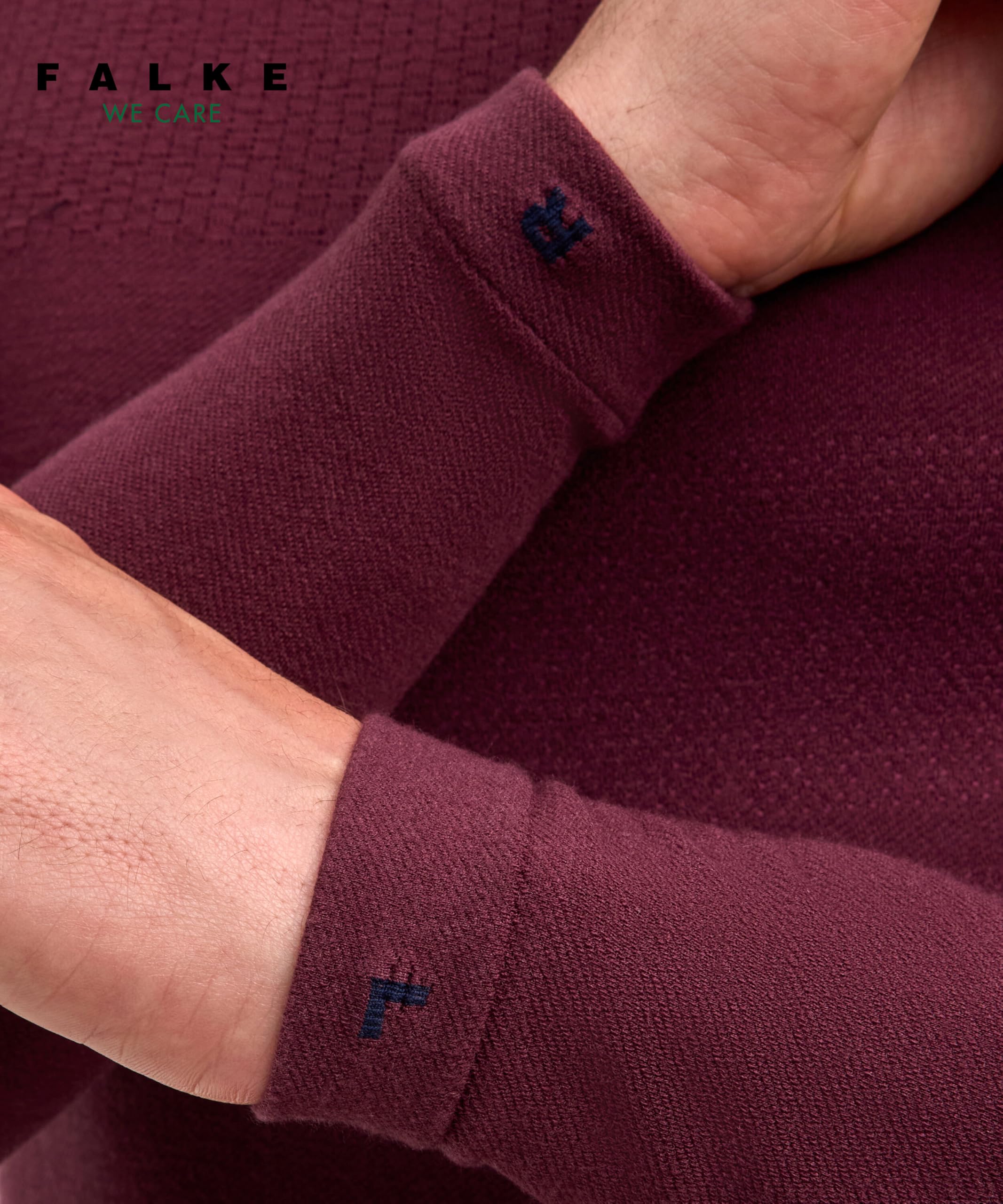 FALKE Mężczyźni Warstwa podstawowa (góra) Wool-Tech Protective M L/s Sh wełna materiał funkcjonalny szybkoschnące ciepłe 1 Sztuka, Czerwony Barolo 8526, XL