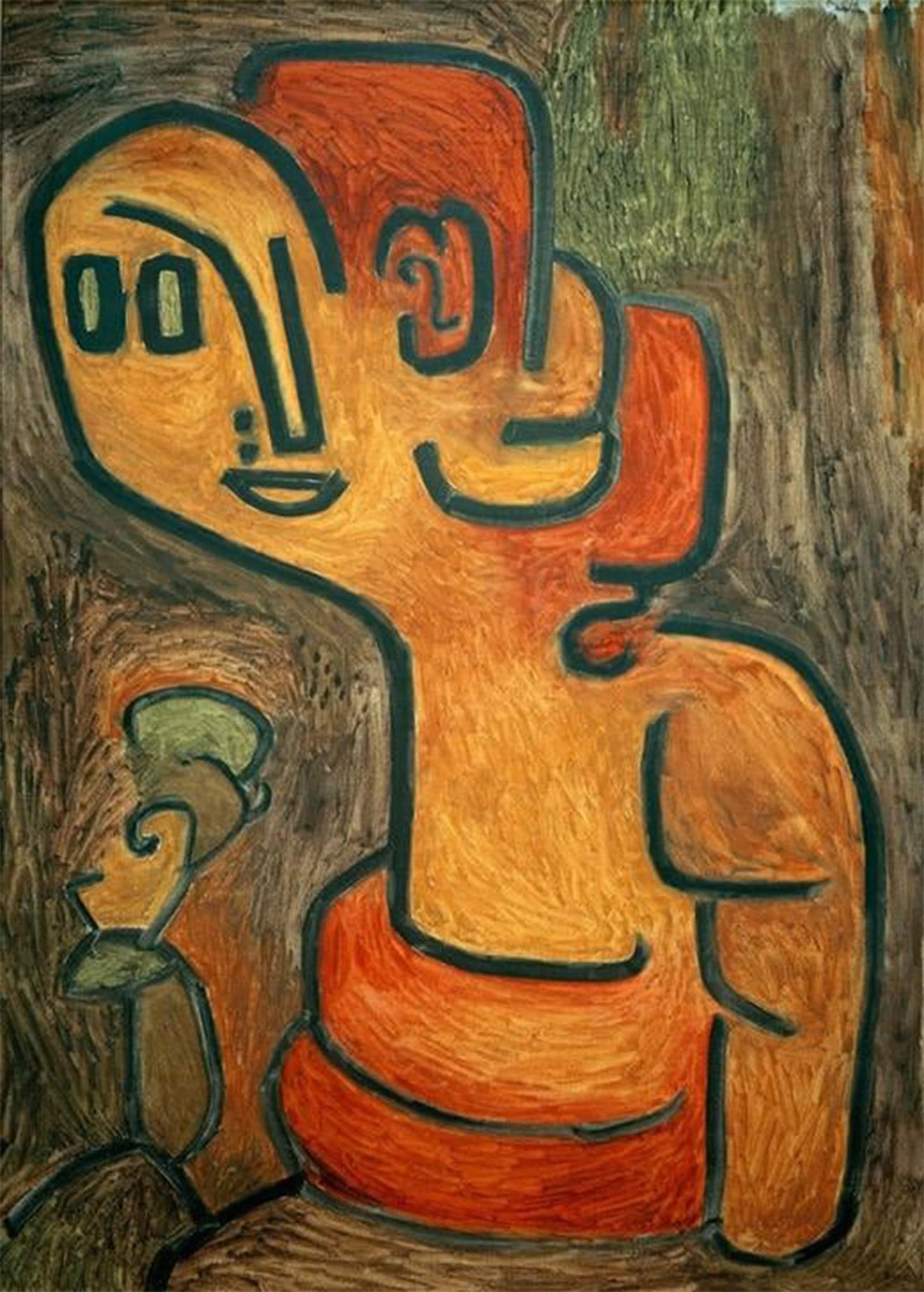Toile buste de Gaïa Paul Klee 60x90cm de style abstrait - 5