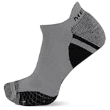 Men&apos;s and Women&apos;s Trail Running Cushioned Socks-1 Pair Pack-Unisex Anti-Slip Heel & Arch Compression