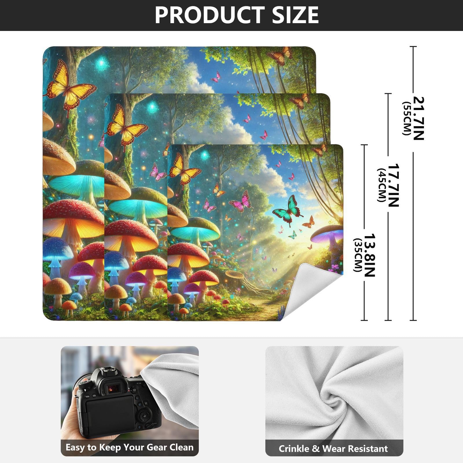 Joko Ivery Butterfly Mushroom Yellow Protective Wrap 13.8