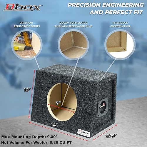 Miniatura 10 de Caja para parlante sellada Bbox, Sellado sencillo, 15", Carbón