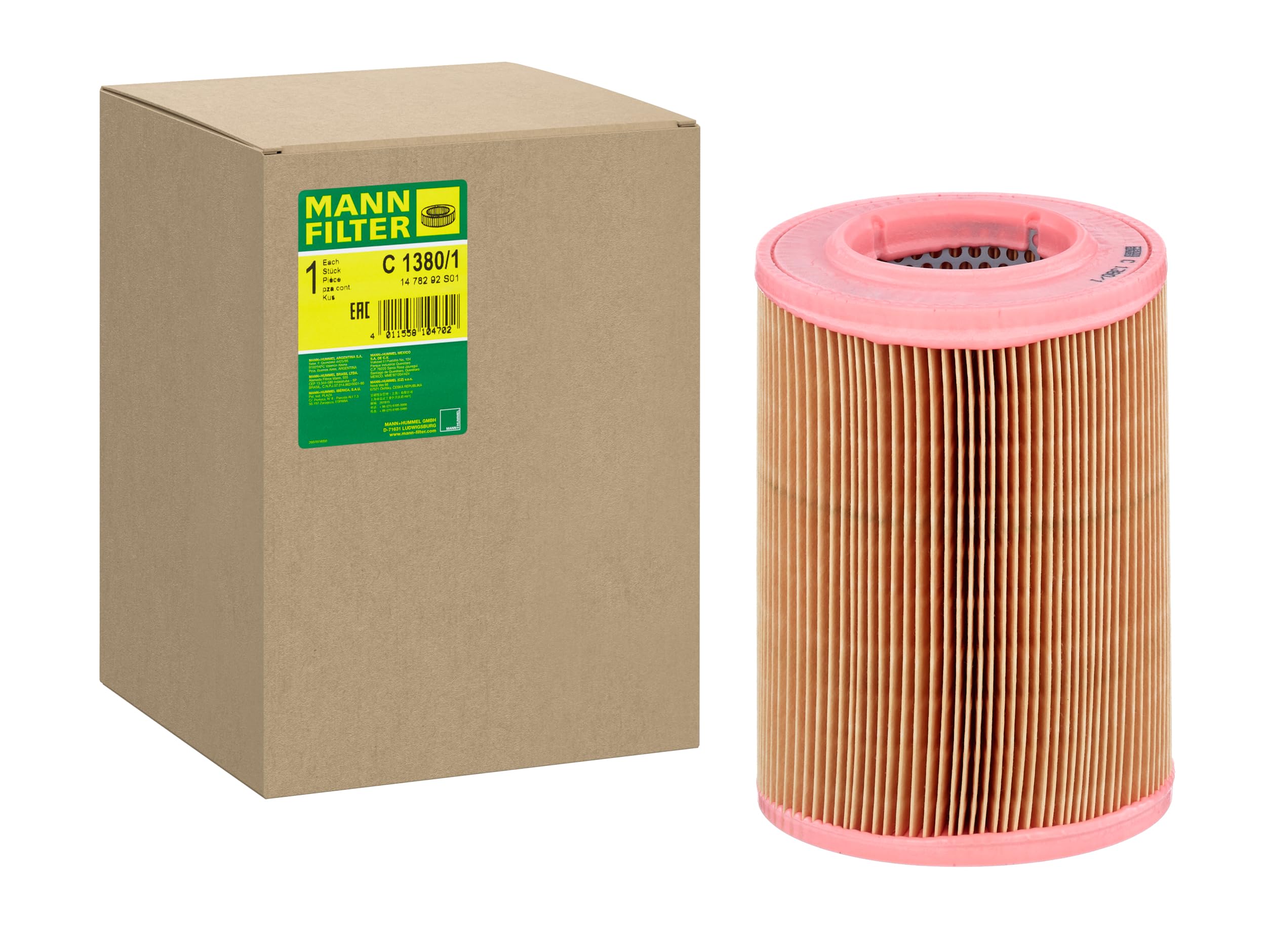 MANN C 1380/1 Air Filter Fits Bedford Rascal Suzuki Carry Samurai SJ410 Vauxhall