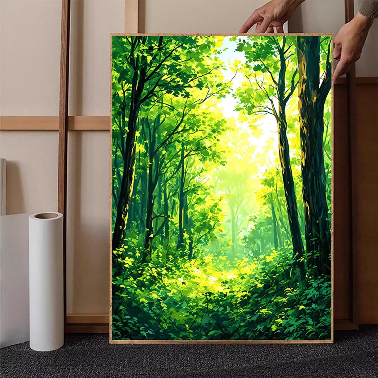 ダイヤモンドビーズ完成品【水彩画風現代アート】 ダイヤモンドビーズ完成品【水彩画風現代アート】 Amazon