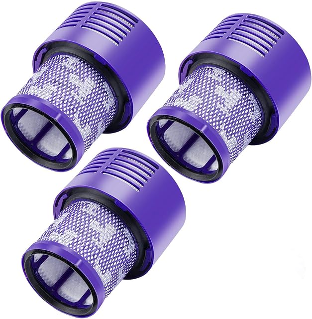 LabTEC 3 Packs V10 Rear filter Replacement for Dyson V10, V10 Absolute, V10 Animal, V10 Motorhead, V10 Total Clean, SV12 Vacuum Cleaner Replace Part