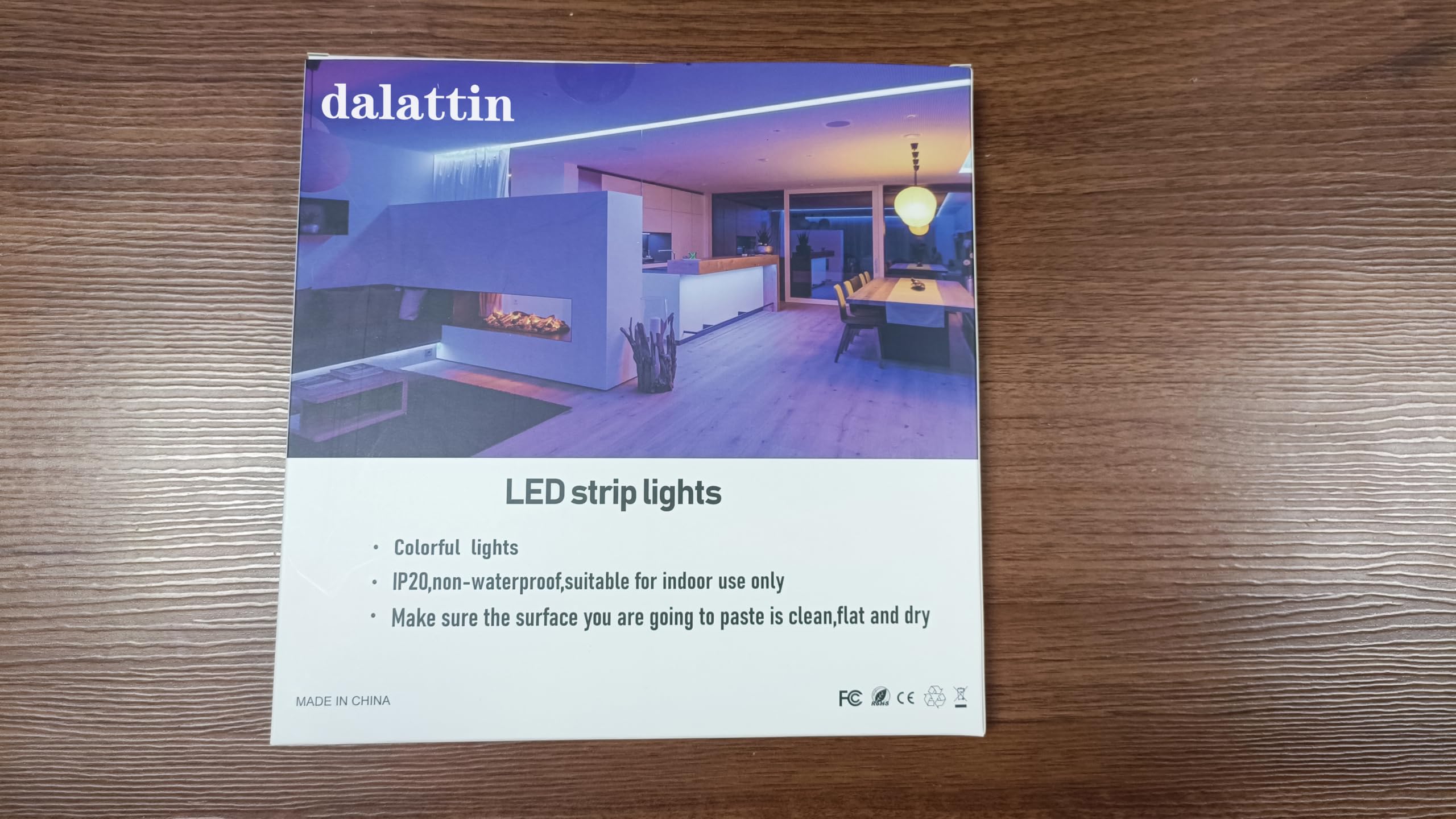 dalattin - Luci a LED per camera da letto da 15 piedi (2 rotoli da 66 piedi), luci a LED con telecomando e app, striscia di luci LED RGB, sincronizzazione musicale, luci a LED che cambiano colore per