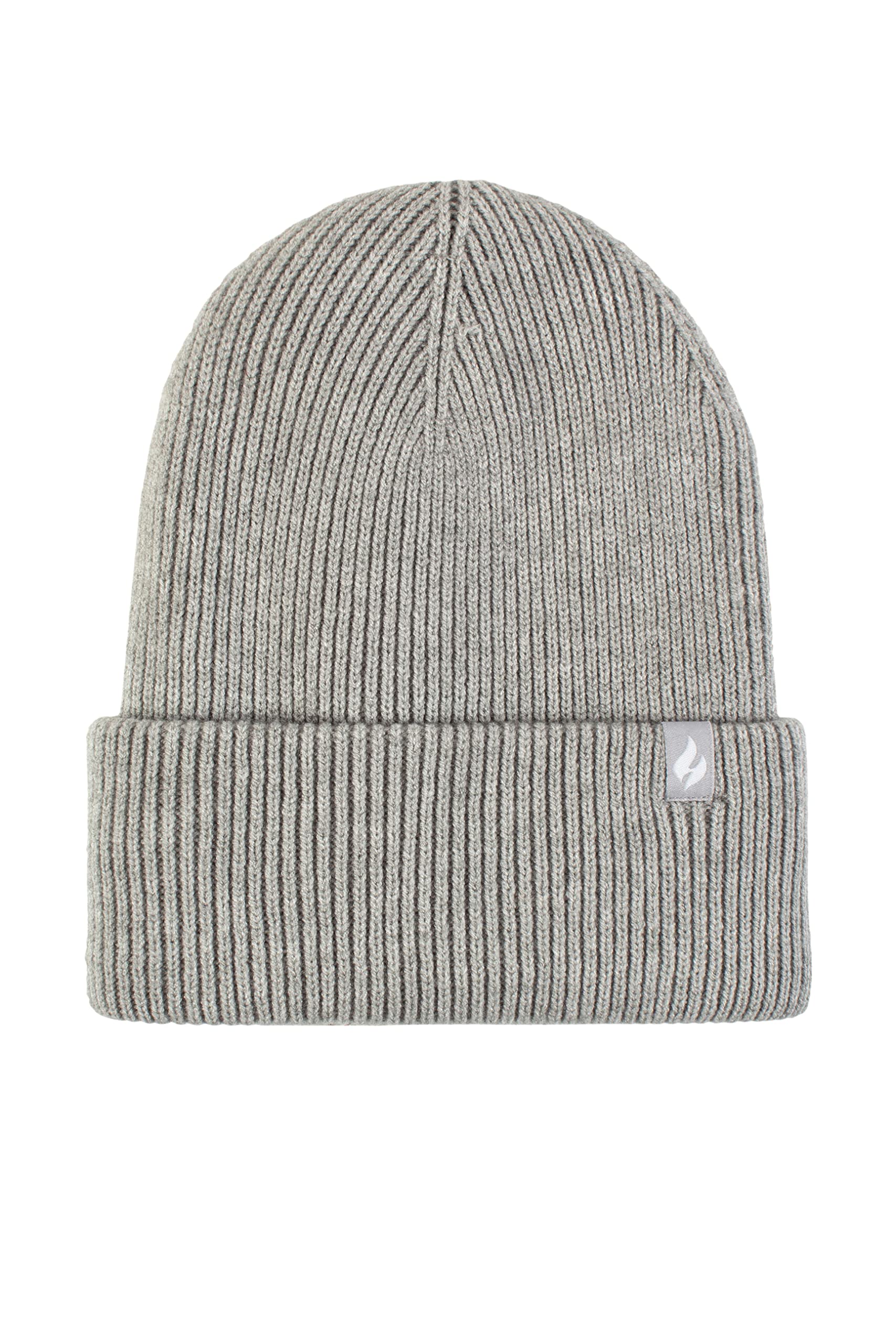 Heat Holders Women's Light Grey Sockshop Vermont Fine Rib Turnover Cuff Hat Pack Of 1 One Size