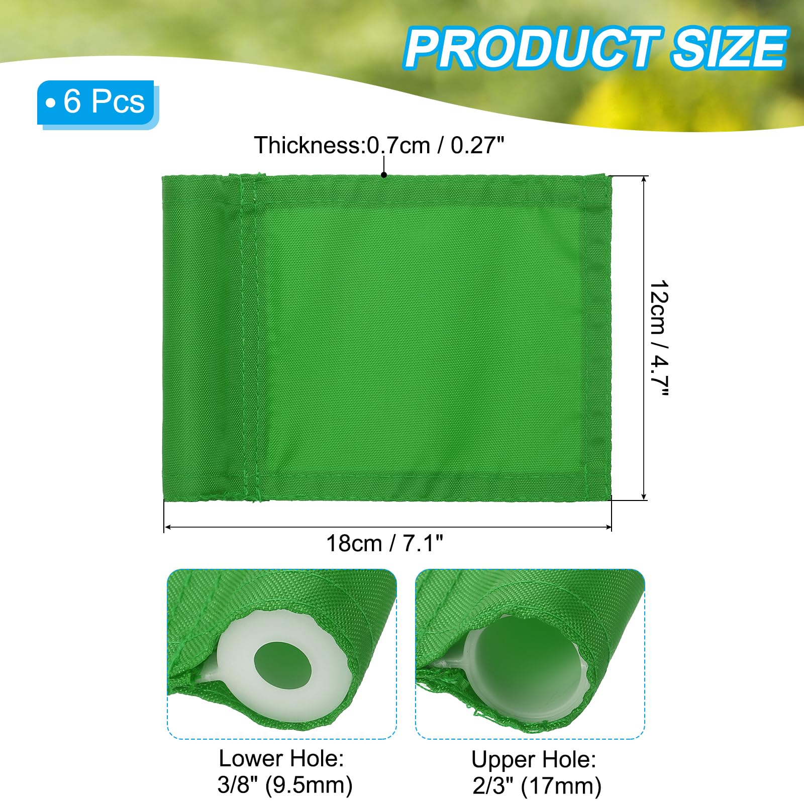 PATIKIL 7 x 5 Inch Golf Flag - Image 2