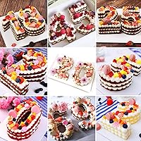 Vista 7 de Ducodocu Molde de silicona para tartas con números 3D, moldes para hornear, moldes novedosos para tartas, molde para hornear bricolaje