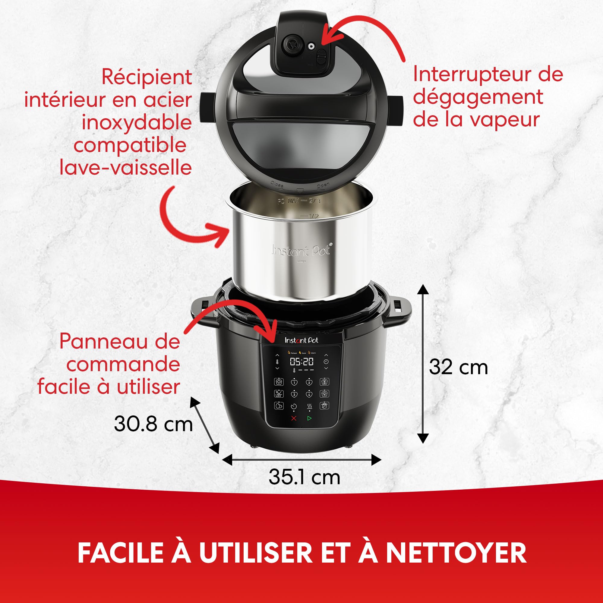 Instant Pot Instant Pot Multicooker Duo Plus Whisper Quiet 5.7L | Mohd Shop