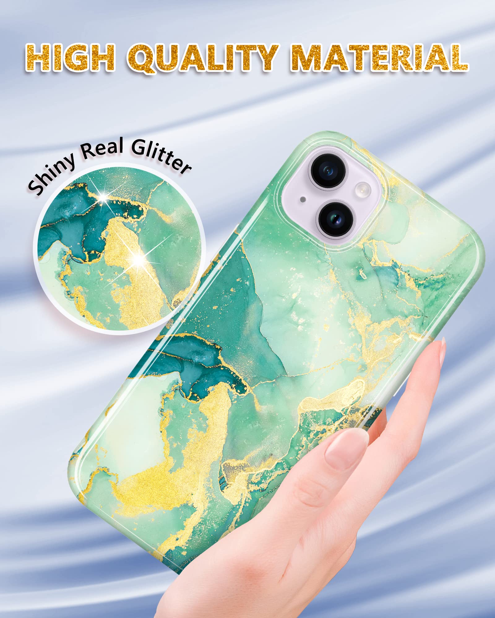 Aazon.co: JIAXIUFEN Galaxy S22 Case Gold Sparkle Glitter Arble Sli