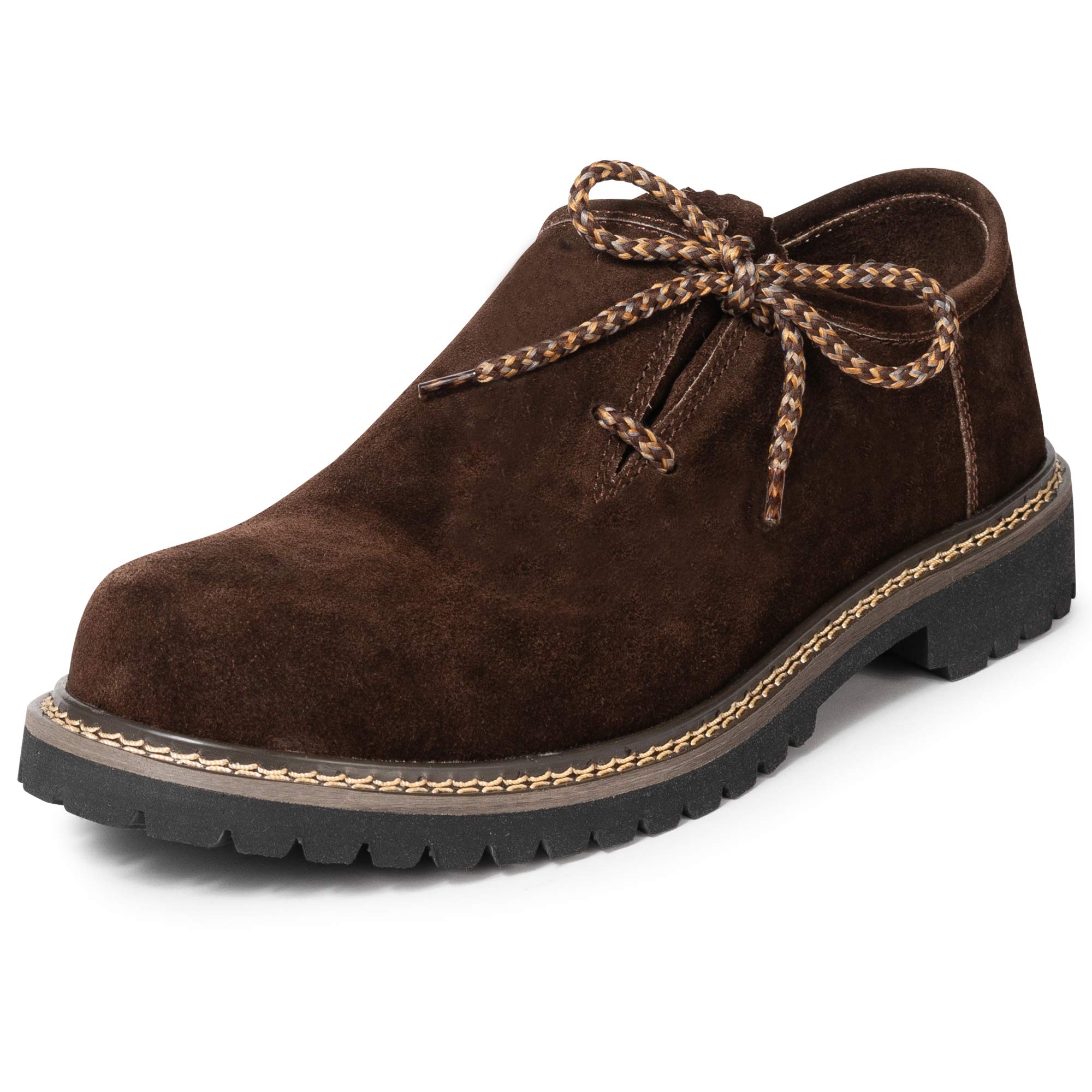 PAULGOS Trachtenschuhe Echt Leder Haferlschuhe Haferl Trachten Schuhe in 4 Farben Gr. 39-47