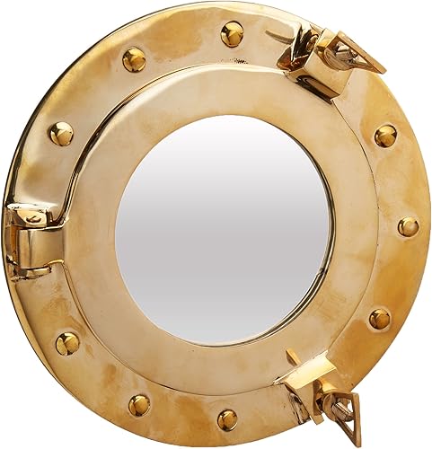 Miniatura 2 de Nagina International Old Modern Handicrafts ND058 - Espejo para ojo de buey (8 pulgadas)