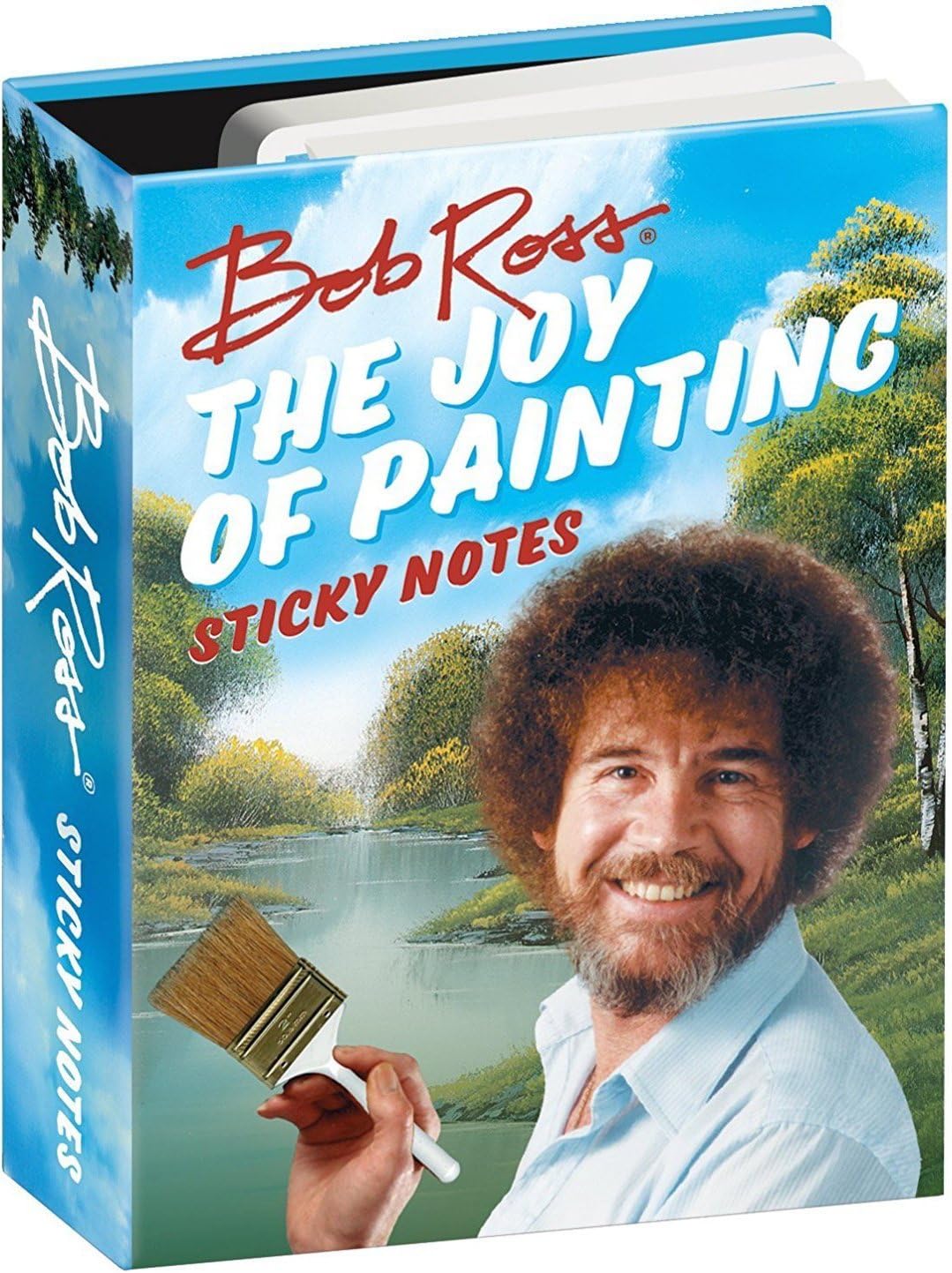 Bob Ross The Joy of Painting Sticky Notes - 3.25" by 4.25" Booklet with Self-Sticky Funny Individual Notes Inside