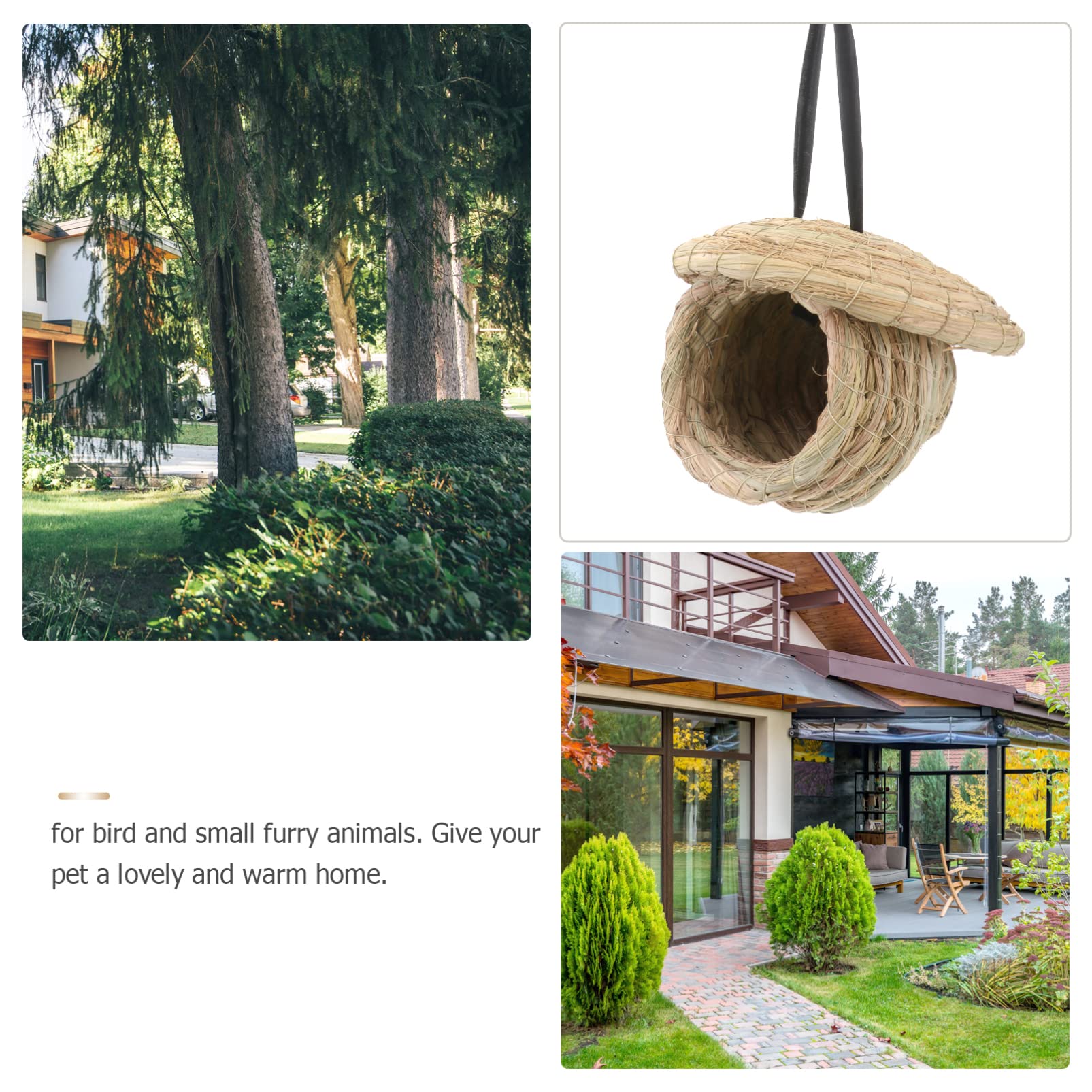 Stroh Nest Für Kleintiere - Naturmaterial Für Vögel, Kaninchen & Nager