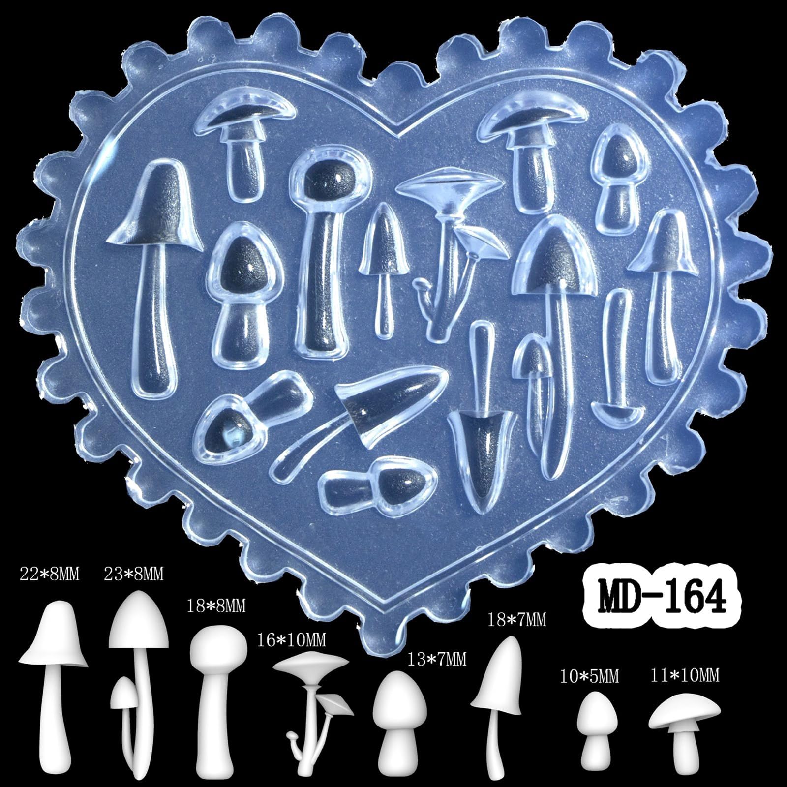 Creative Nails Art Moule en silicone pour créer facilement des motifs et des designs - Matériaux souples - S'adapte à différentes formes d'ongles
