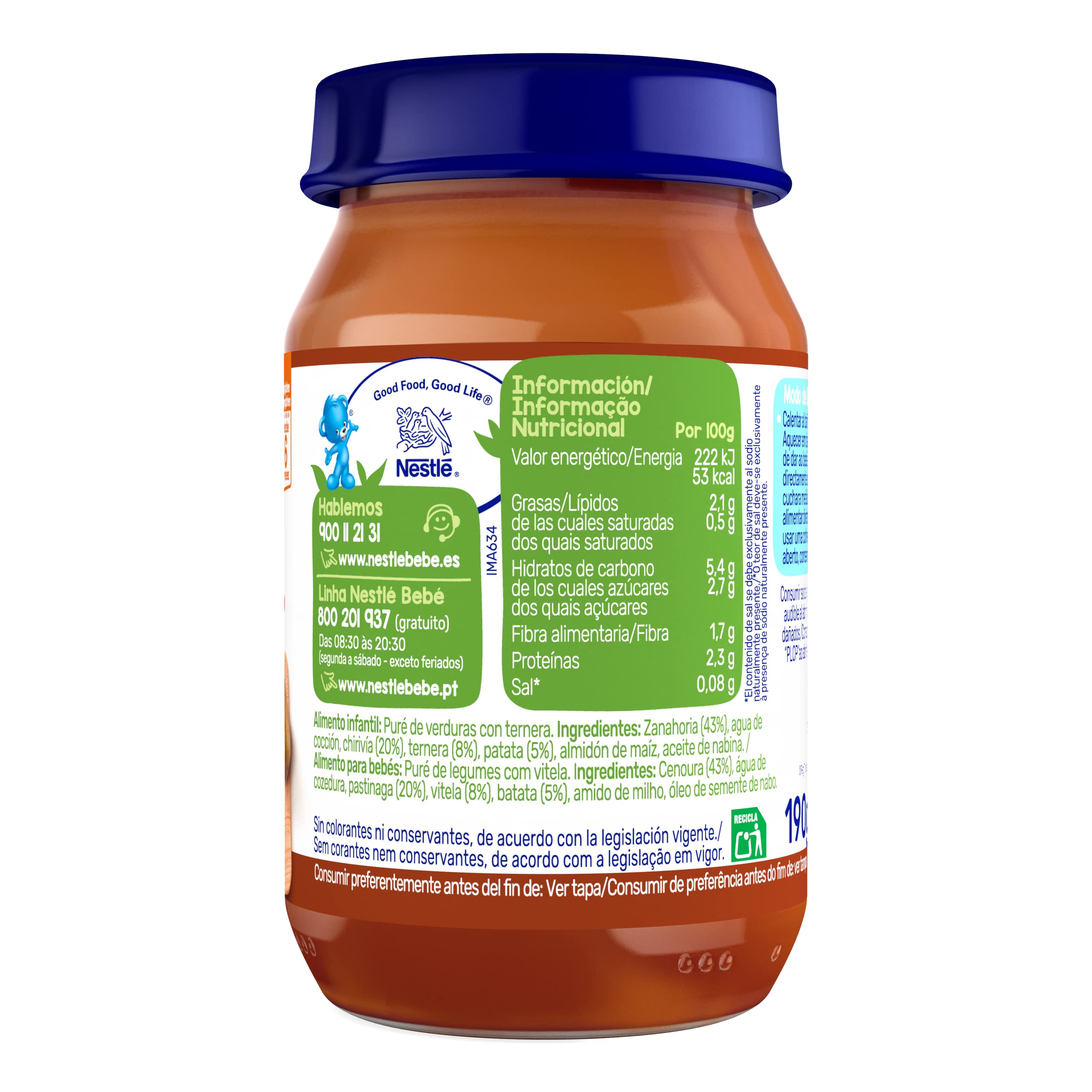 Nestle Jardinera de Ternera 6x190g