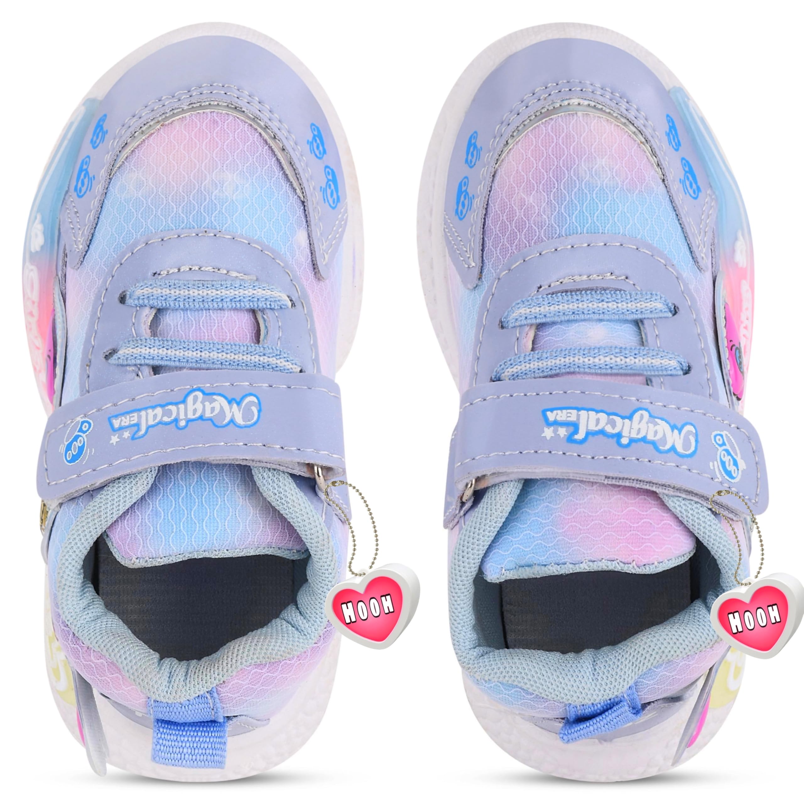 HOOH-Now comfort in Fashion Kids Unisex Amazing Designer Sneakers for 12 Months to 15 Years of Kid (Lavender, UK Footwear Size System, Little Kid, Numeric, Medium, 11) 3