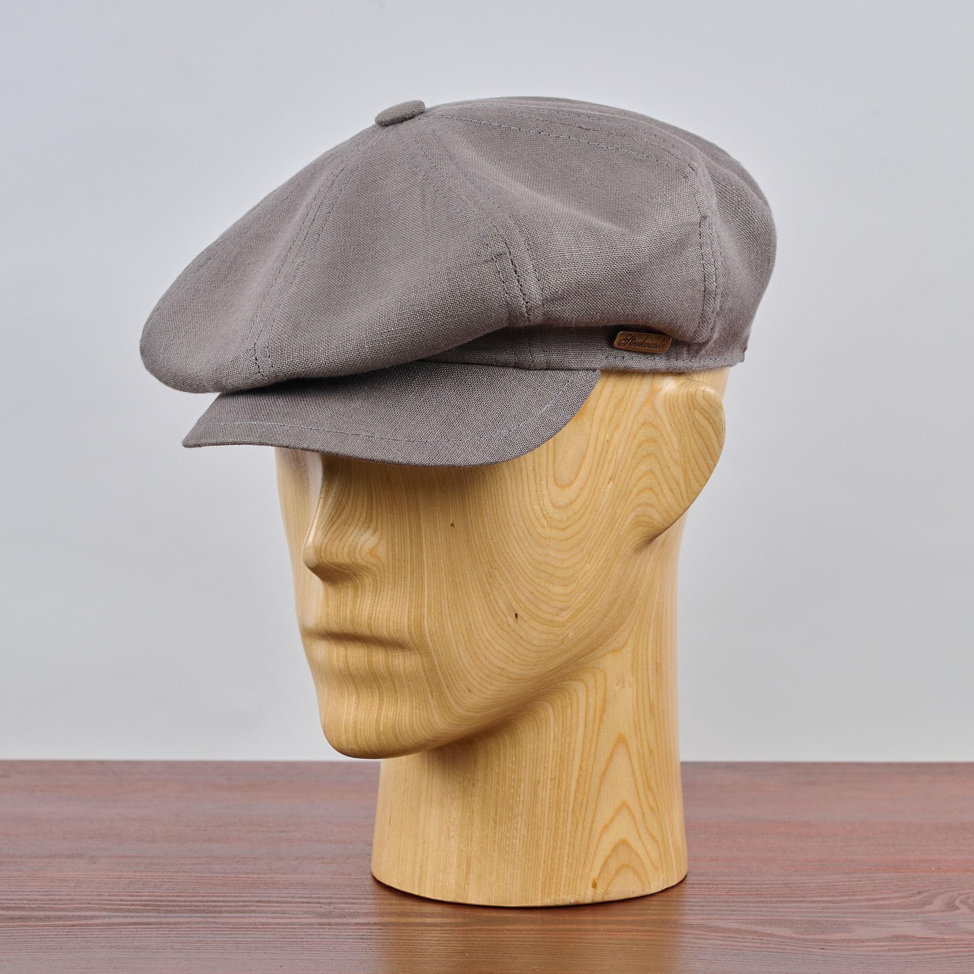 Sterkowski Modell Vigo Ballonmütze | 100% Leinen Schirmmütze für Männer und Frauen | Leicht und Bequem Newsboy Cap
