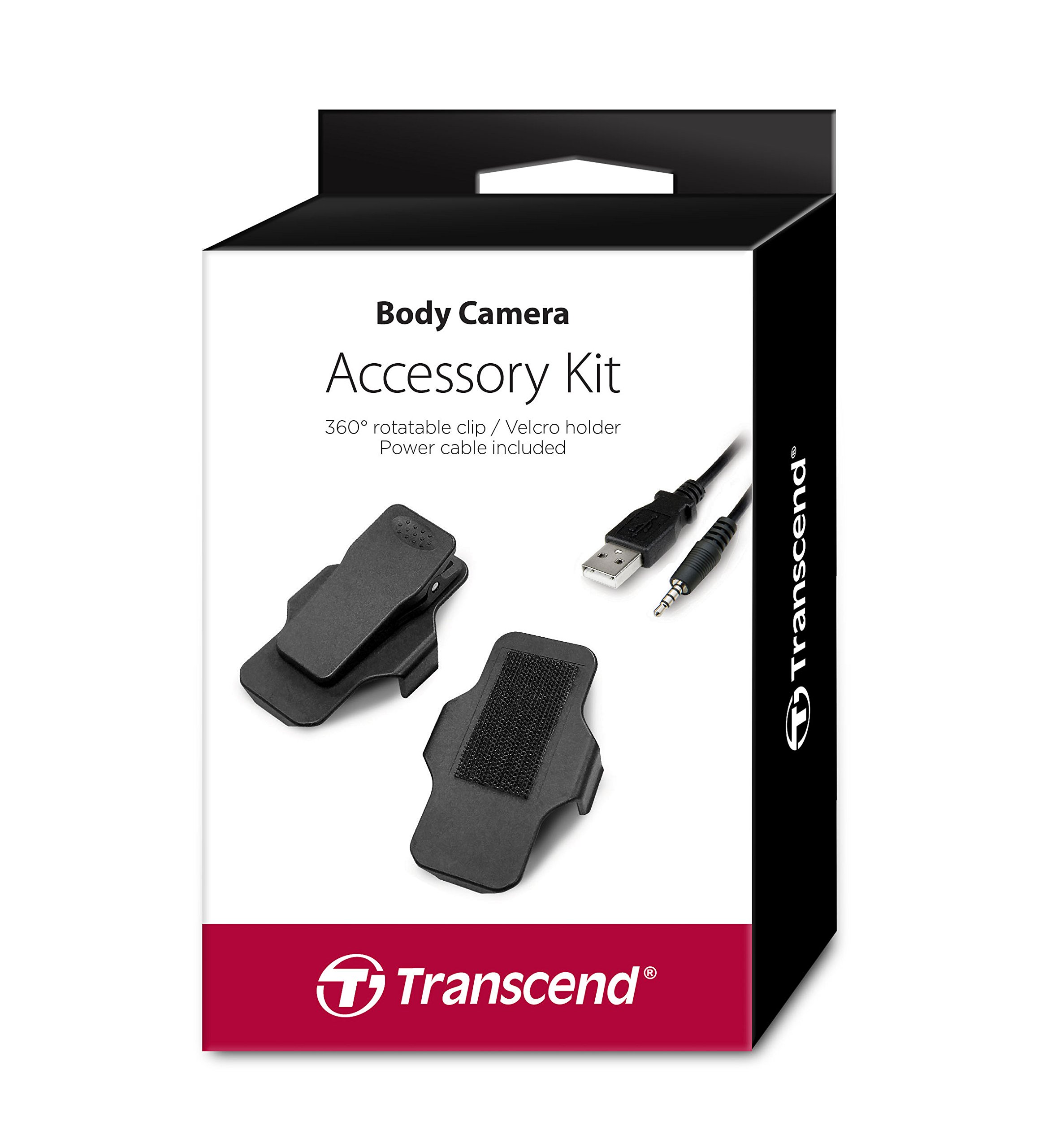 Transcend DPB Accessory Kit Holder/Cable for DPB for DrivePro Body 60/DrivePro Body 30/DrivePro Body 20/DrivePro Body 70- TS-DBK1
