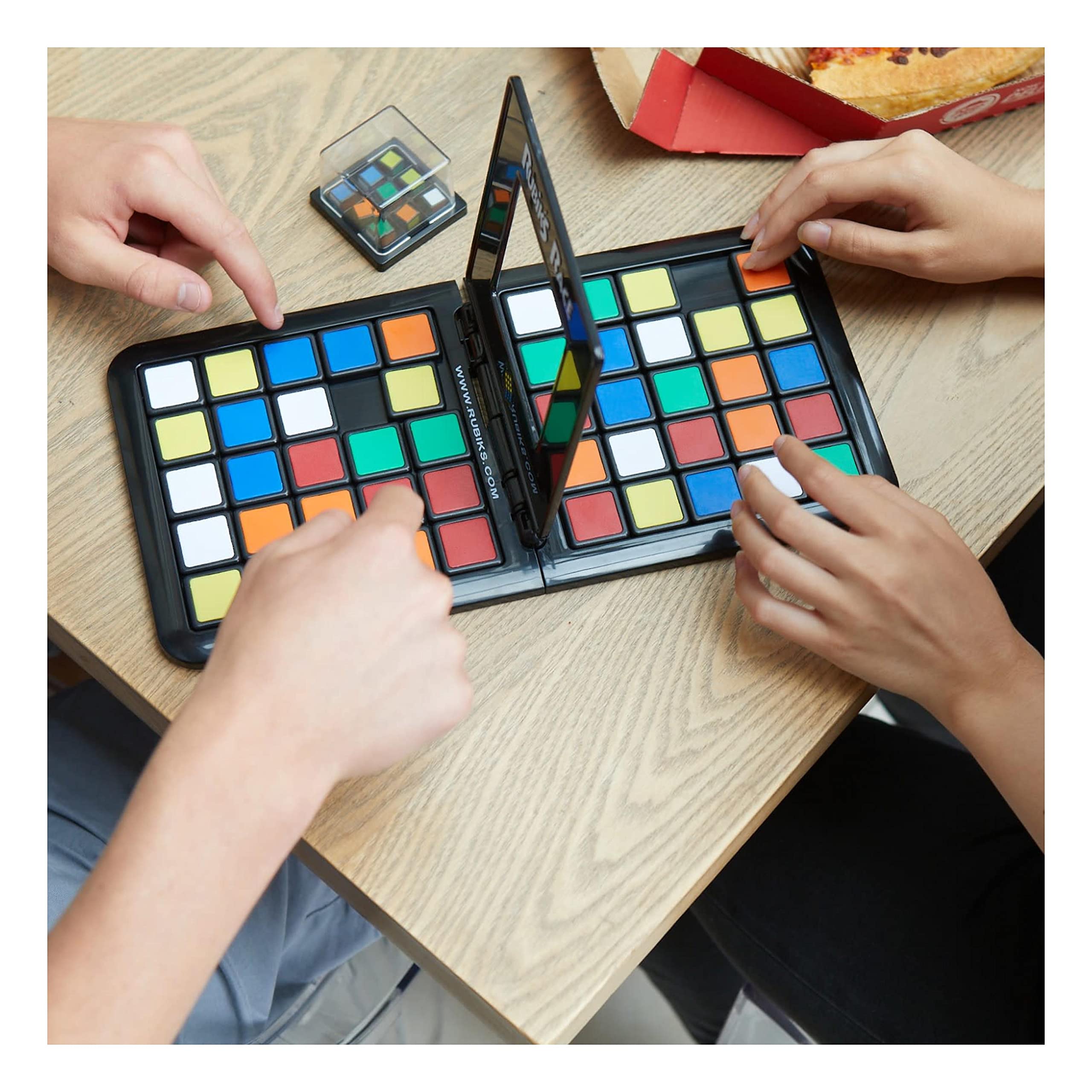 RUBIK'S RACE - Kolorowa gra logiczna Rubik's - Klasyczna gra planszowa 3 x 3 - ostateczna strategia twarzą w twarz - gra dla dwóch graczy - Gry planszowe - Zabawka dla dzieci od 7 lat