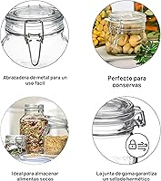 Vista 7 de Bormioli Rocco SYNCHKG009319 B0727PL21D Fido Frasco de conservas de vidrio italiano.75, transparente