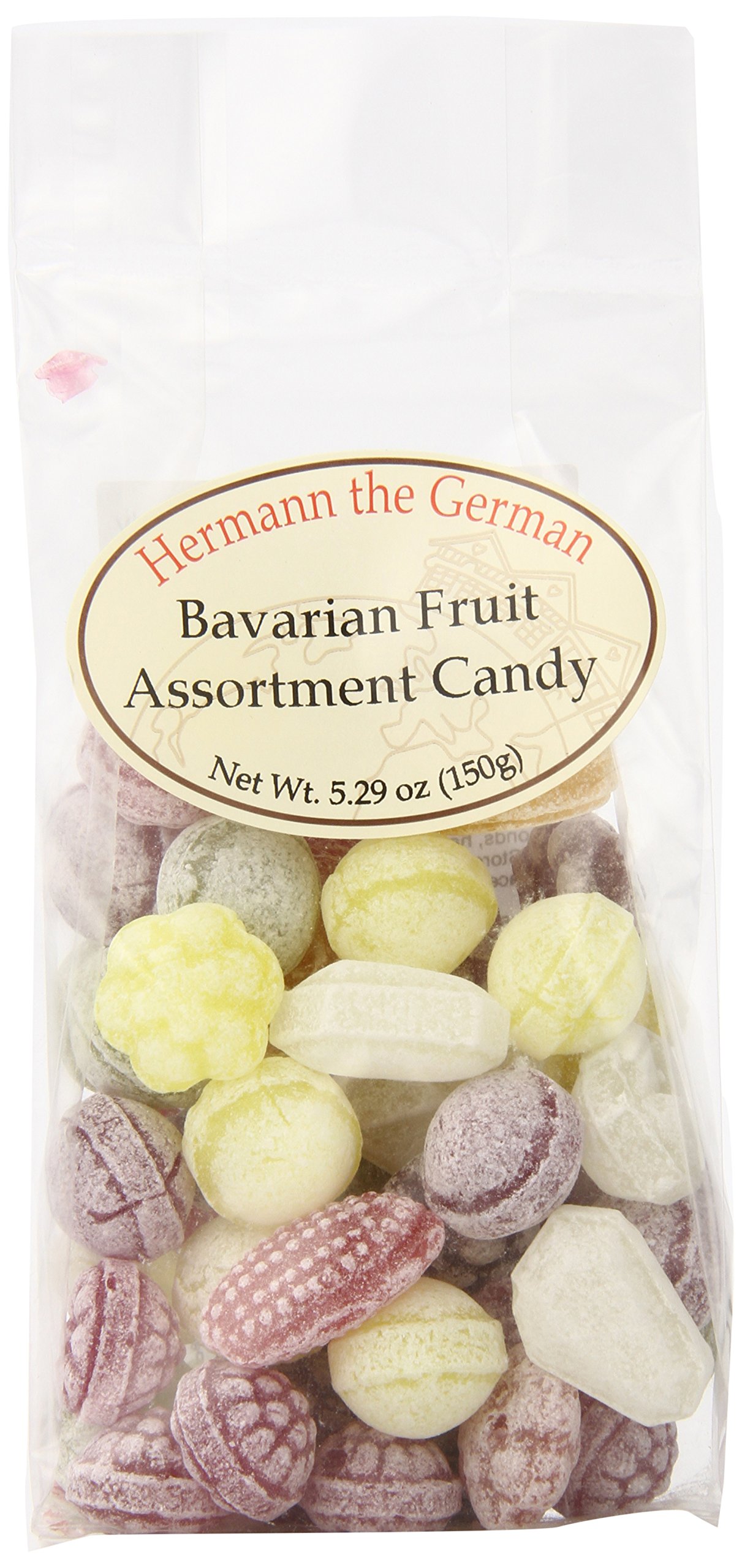 Hermann the German Bavarian Hard Candy, Fruit Assortment, 5.29 Ounce (Pack of 12)