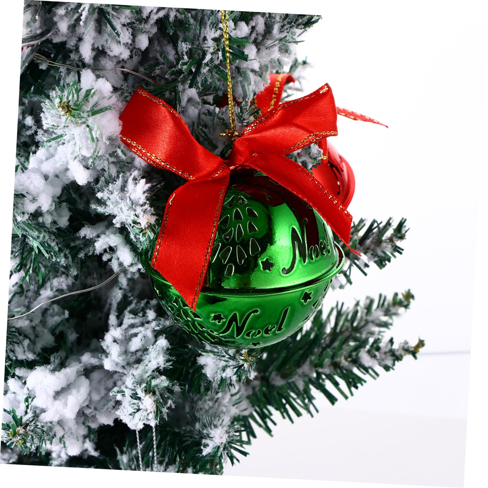 12pezzi Campane di Natale Appendibili Decorazione per Albero di Natale Appendi Ornamenti Sospesi per Casa Stile Casuale