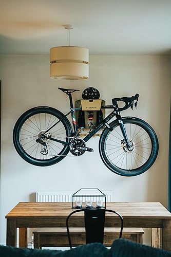 Miniatura 6 de Stasdock Soporte de pared para bicicleta  Sistema de montaje en pared para almacenamiento de bicicletas  Para bicicletas de carreras (oro nuevo) y
