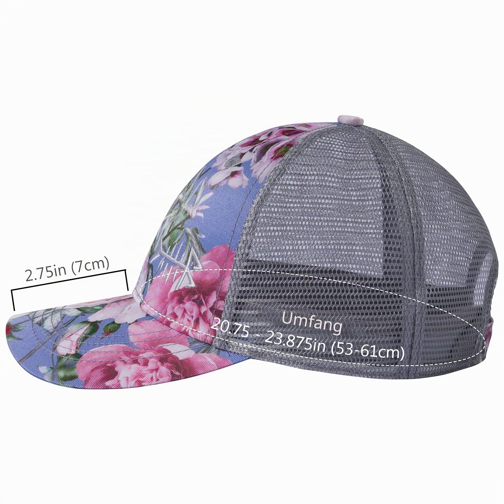 Bassdash Altimate Baseballkappe Angelhut Mesh-Rückseite Herren Damen verstellbar Einheitsgröße