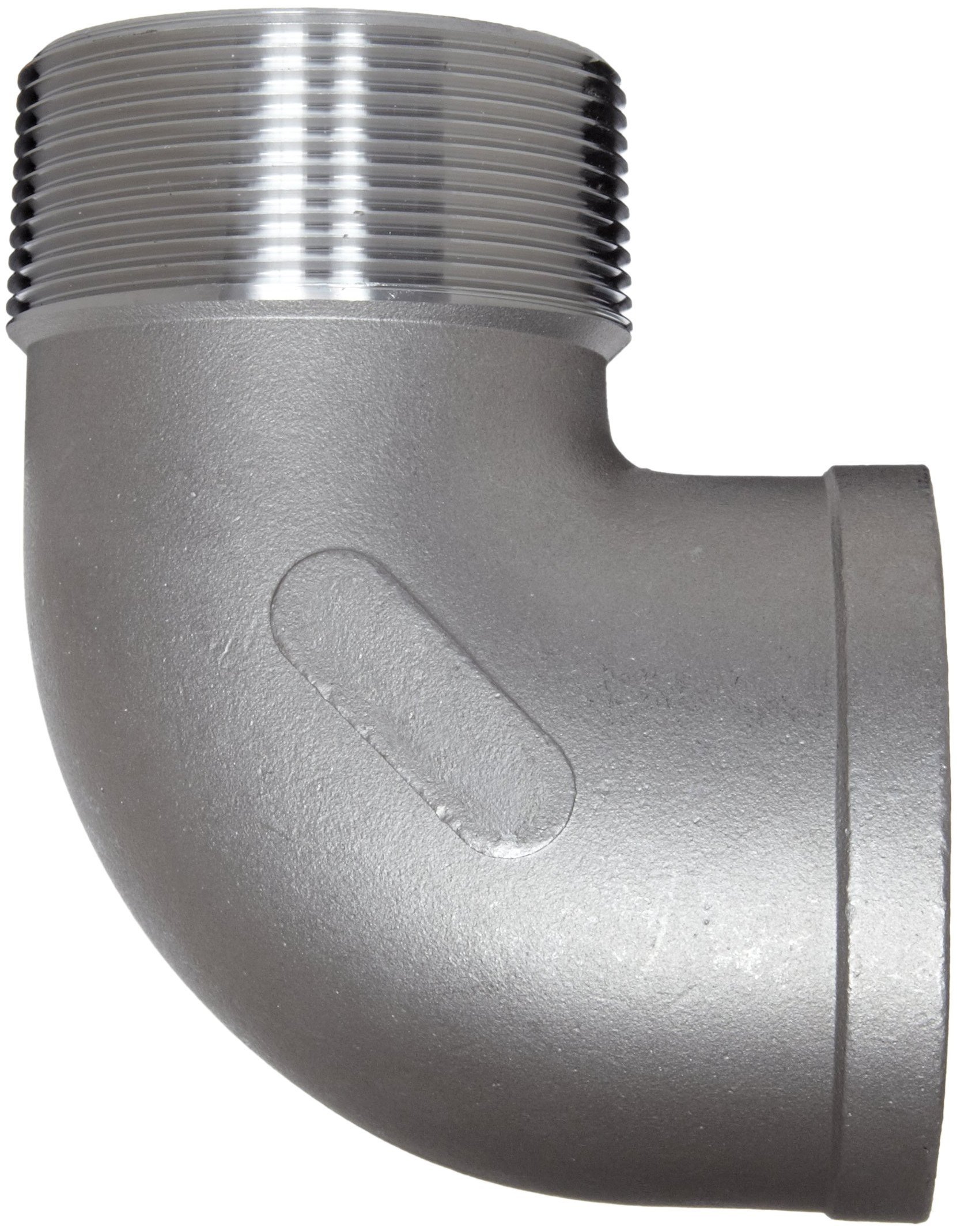 Stainless Steel 316 Cast Pipe Fitting, 90 Degree Street Elbow, Class 150, 1-1/4