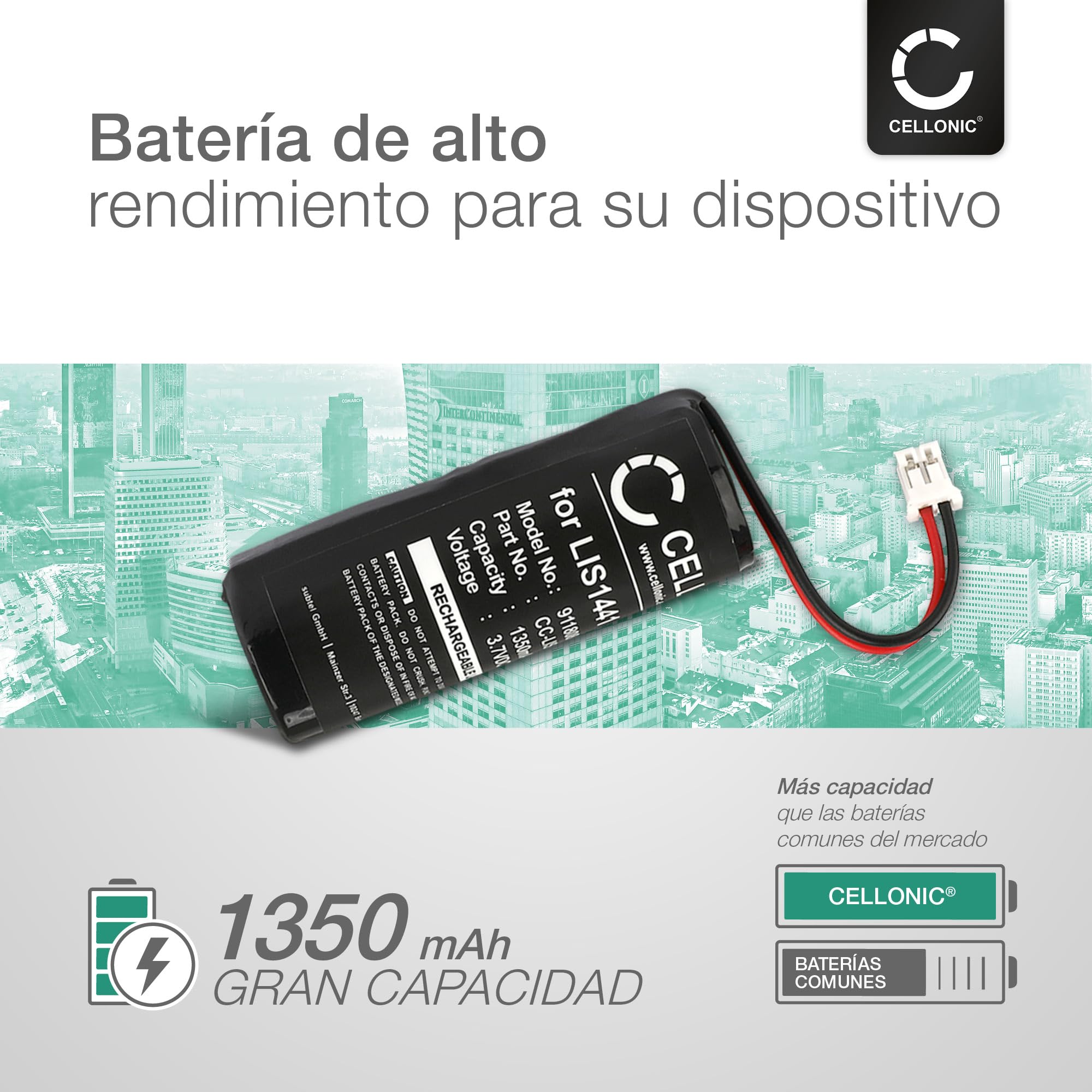CELLONIC LIS1441 - Batería de Repuesto para Sony PS3/PS4 Move Motion Controller, Playstation Move + Kit de Herramientas de Repuesto para Gamer, Mantel, Consola
