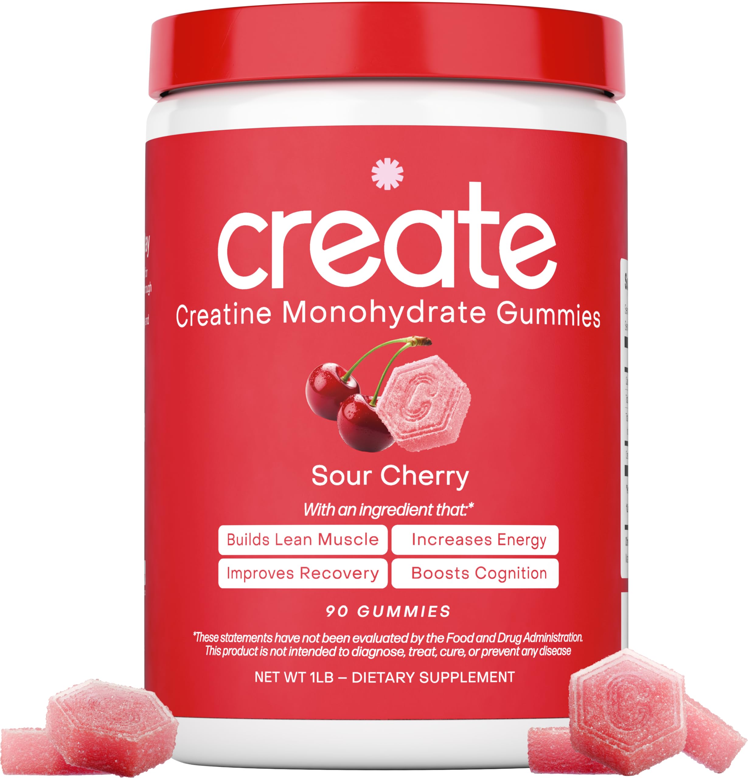 Amazon.com: Create Creatine Monohydrate Gummies for Men & Women