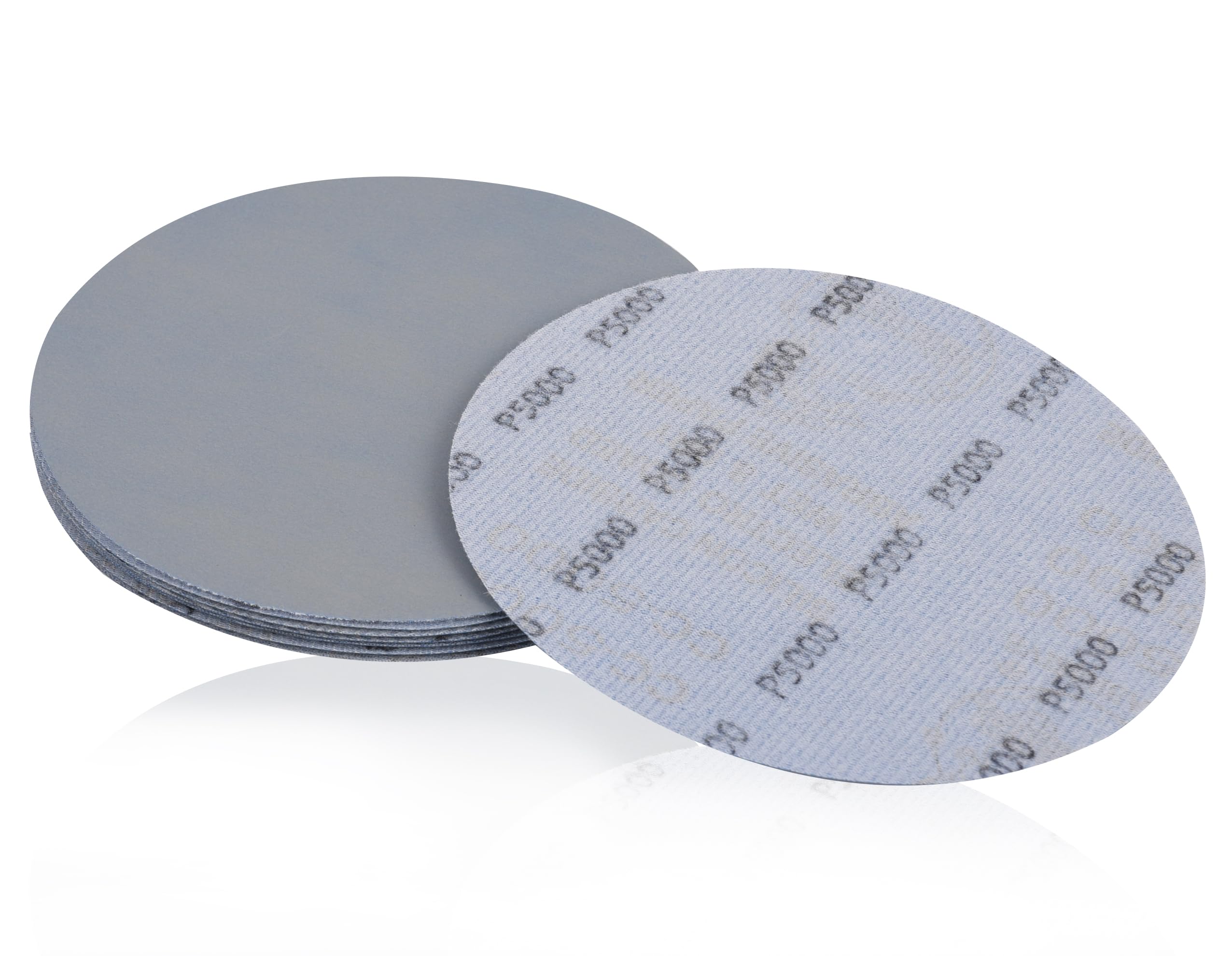 18Pcs 150mm Wet & Dry Sanding Discs 5000 Grit Hook and Loop Sandpaper, 6 Inch Ultra-Fine Polishing Disc for Car Metal