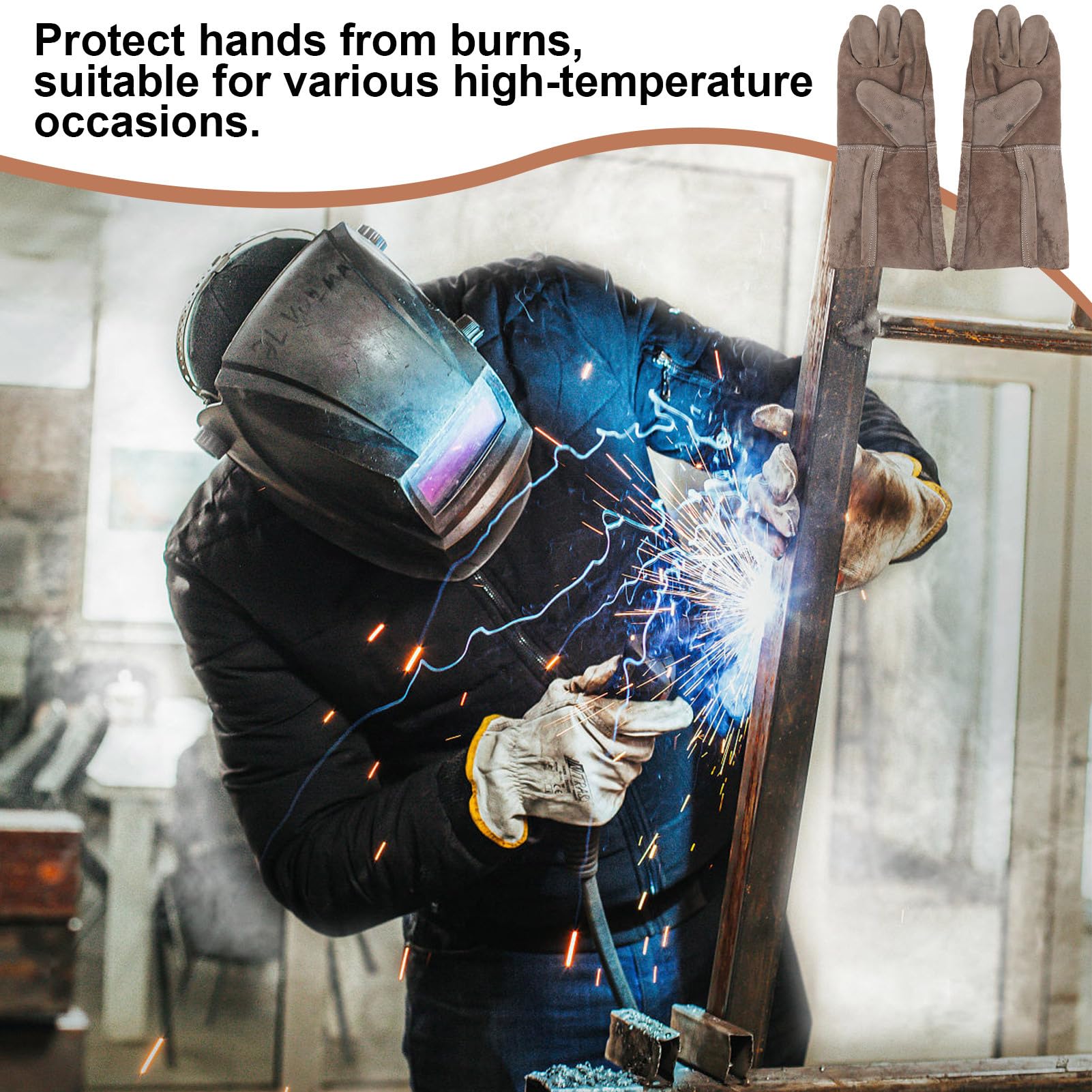 Gants De Soudage TIG Intra-FIT - Cuir De Chèvre Et Dos Nomex - Taille M Pour Soudure Précise