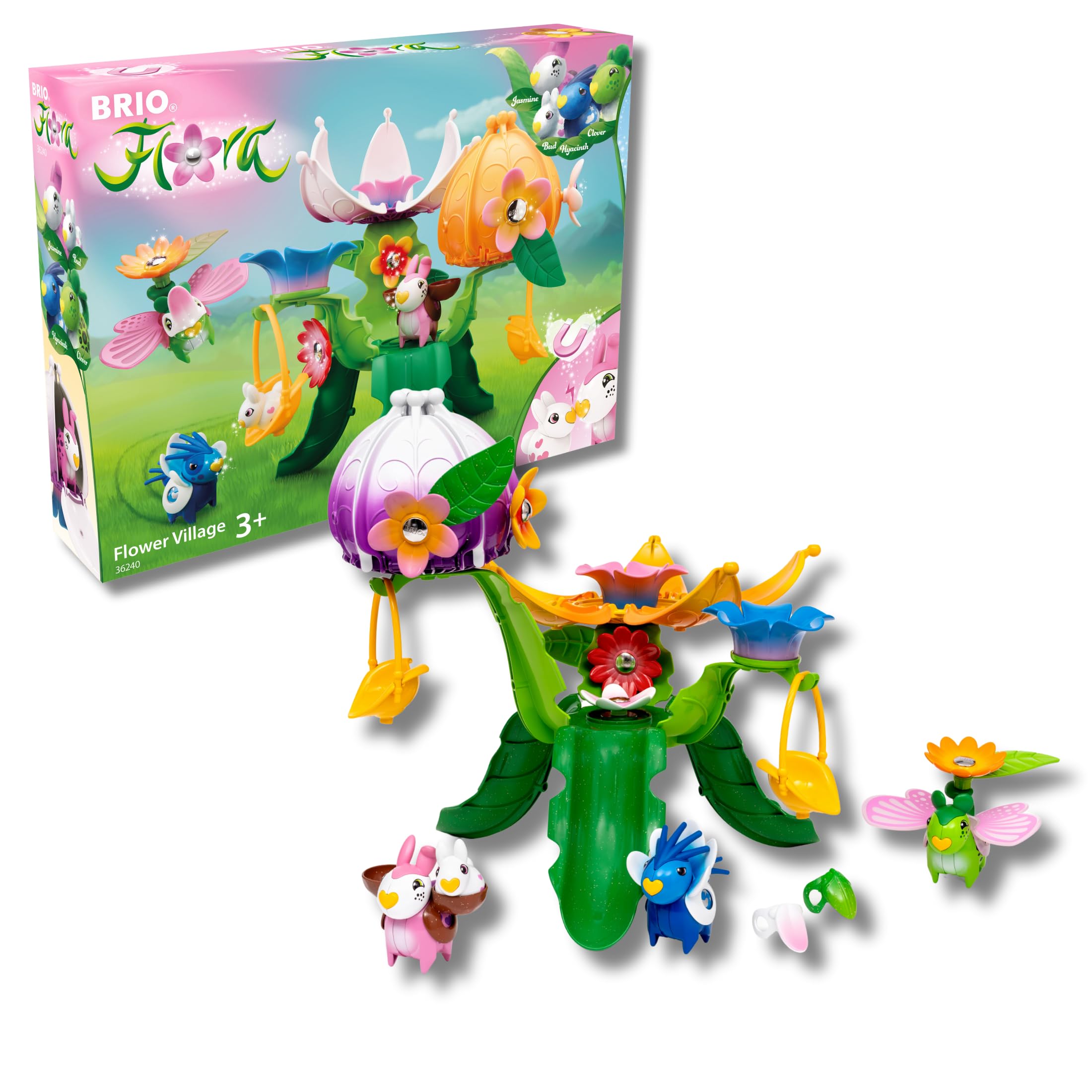 BRIO FLORA - Il villaggio dei fiori Premium Set | Giocattolo per Bambini 3+ Anni| Giochi Bambina E Bambini | Playset di gioco libero per stimolare la fantasia | Regalo Bambina 3 Anni E Più