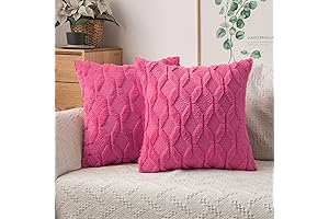 MIULEE Hot Pink Pillow Covers - Indulge in Comfort and Style