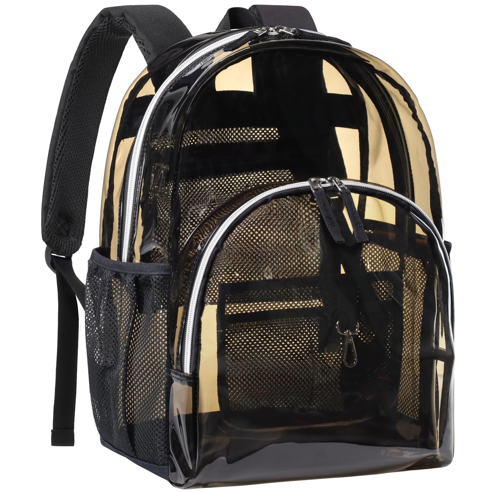 PACKISM Clear Backpack - 17 inch Heavy Duty Clear Backpacks for School, Large Transparent Bookbag for Students (Age 12+)