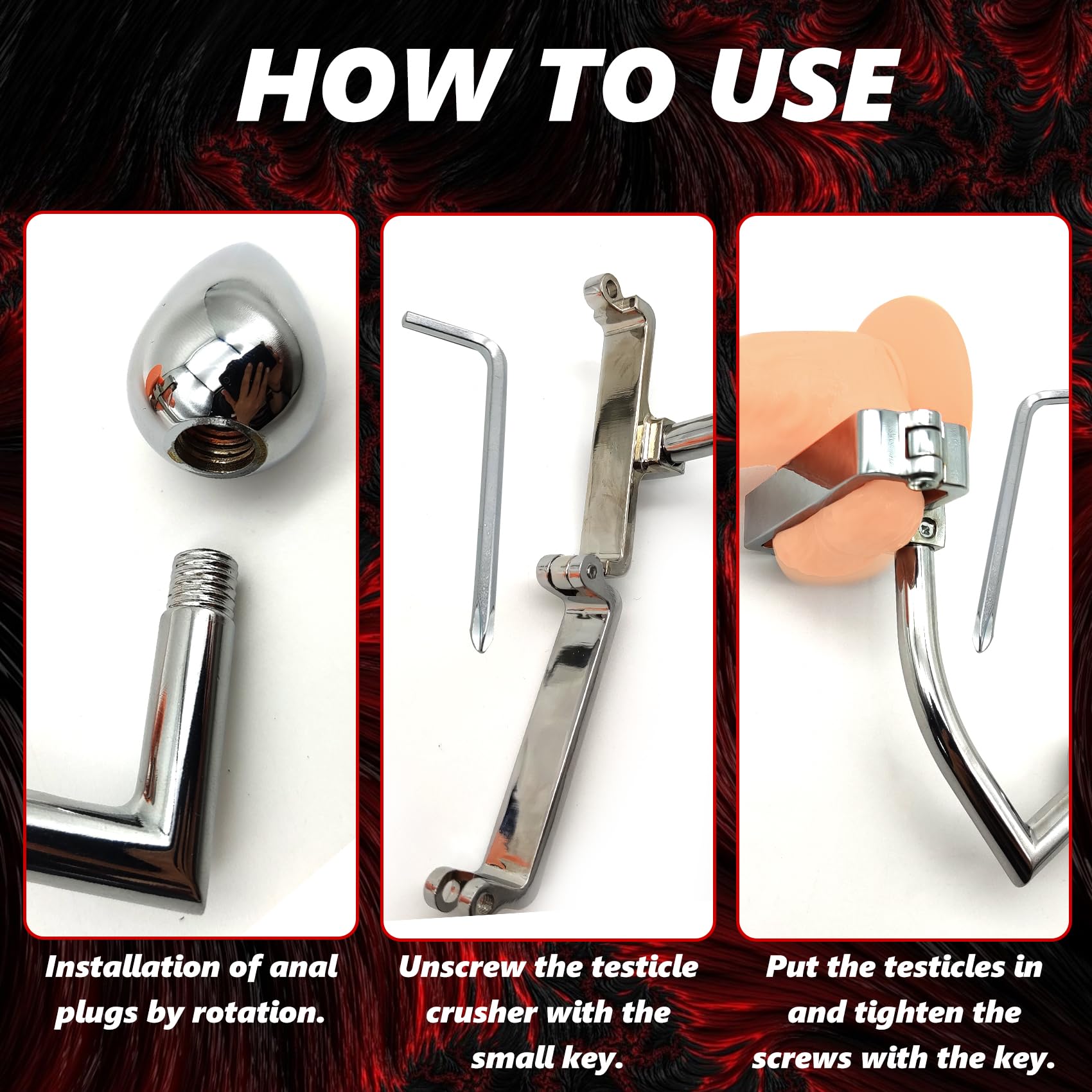 anal plug torture Amazon.com: Chastity Device CBT Testicle Crusher Stretch Anal Plug Hook  Ball Bondage Set Butt Plug Scrotal Scrotum Metal Male Testicles Locking  Sperm Anus Plugs Cock Ball Torture BDSM Sex Toys Men Gay : main image 1