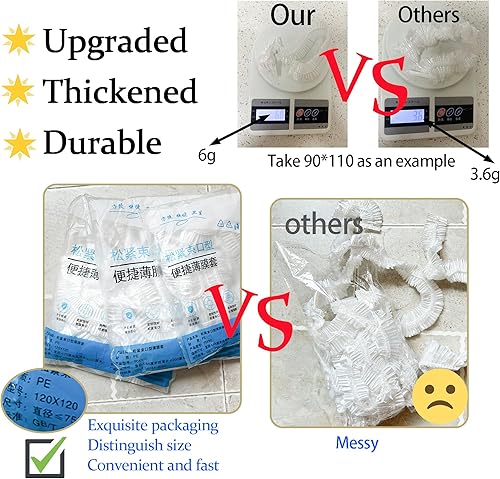 Miniatura 2 de 30 fundas transparentes para electrodomésticos de cocina, fundas gruesas y desechables a prueba de polvo con elástico para electrodomésticos